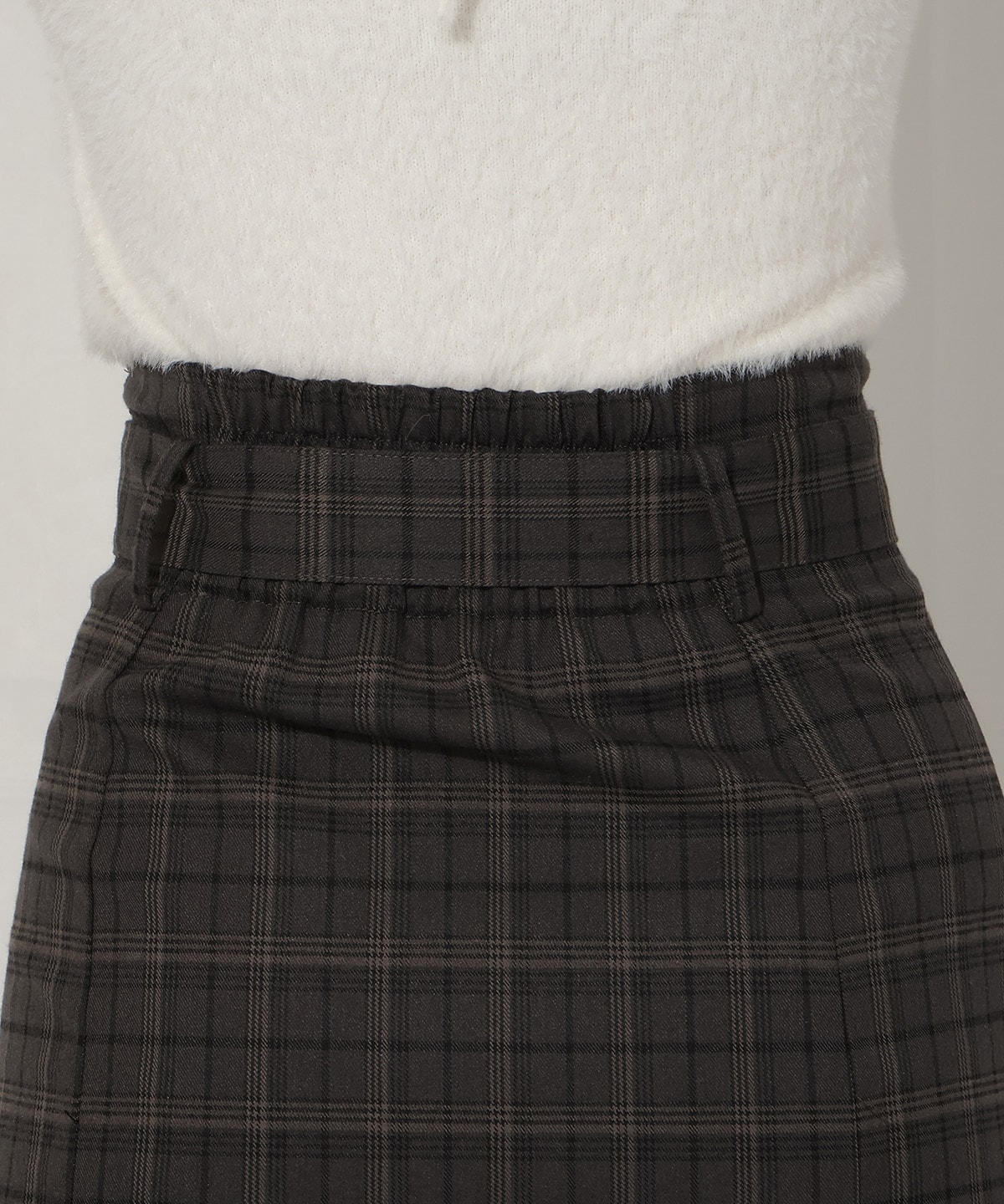 ベルト付きハイウエストマーメイドスカート