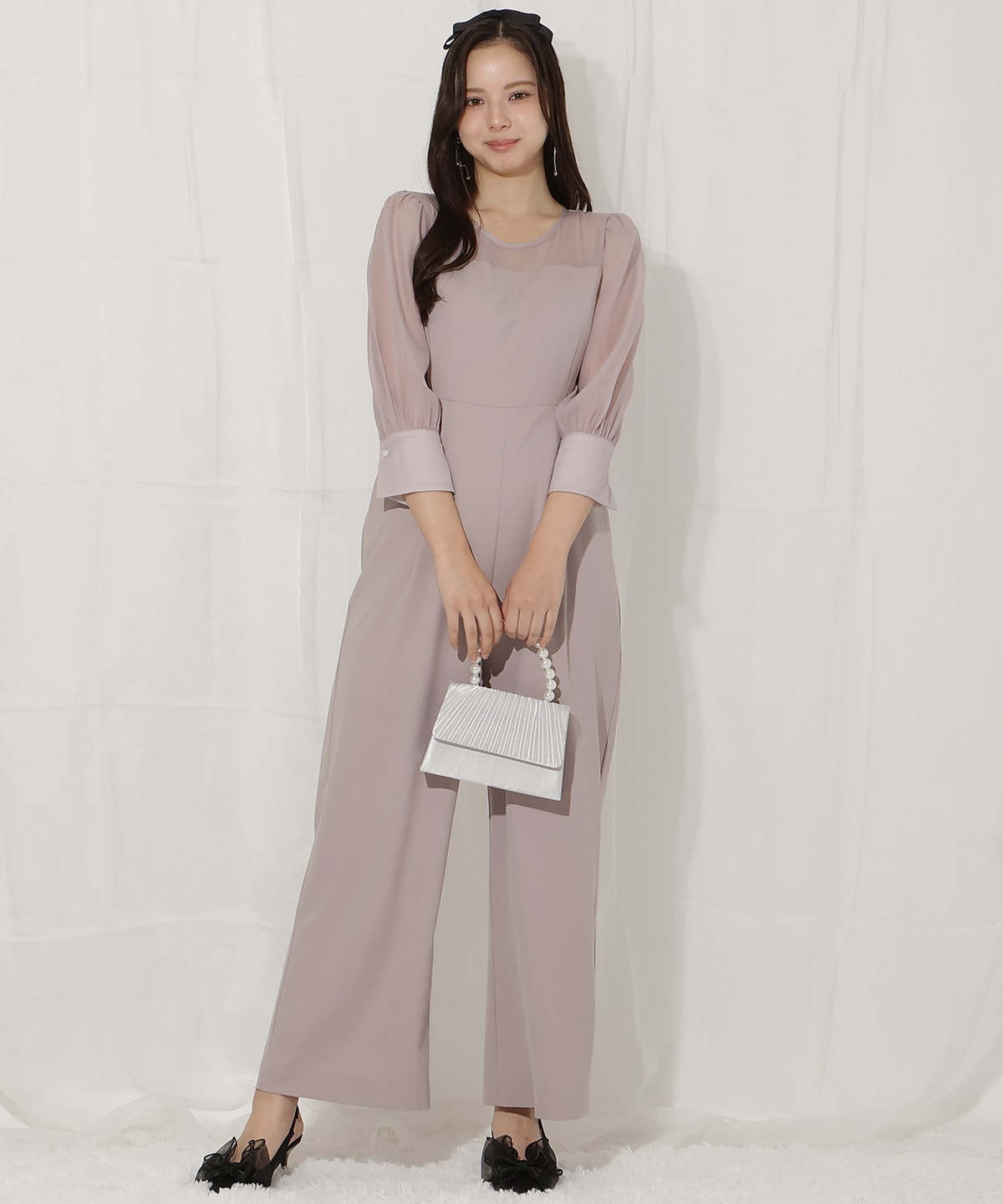 ビスチェ付きオールインワン