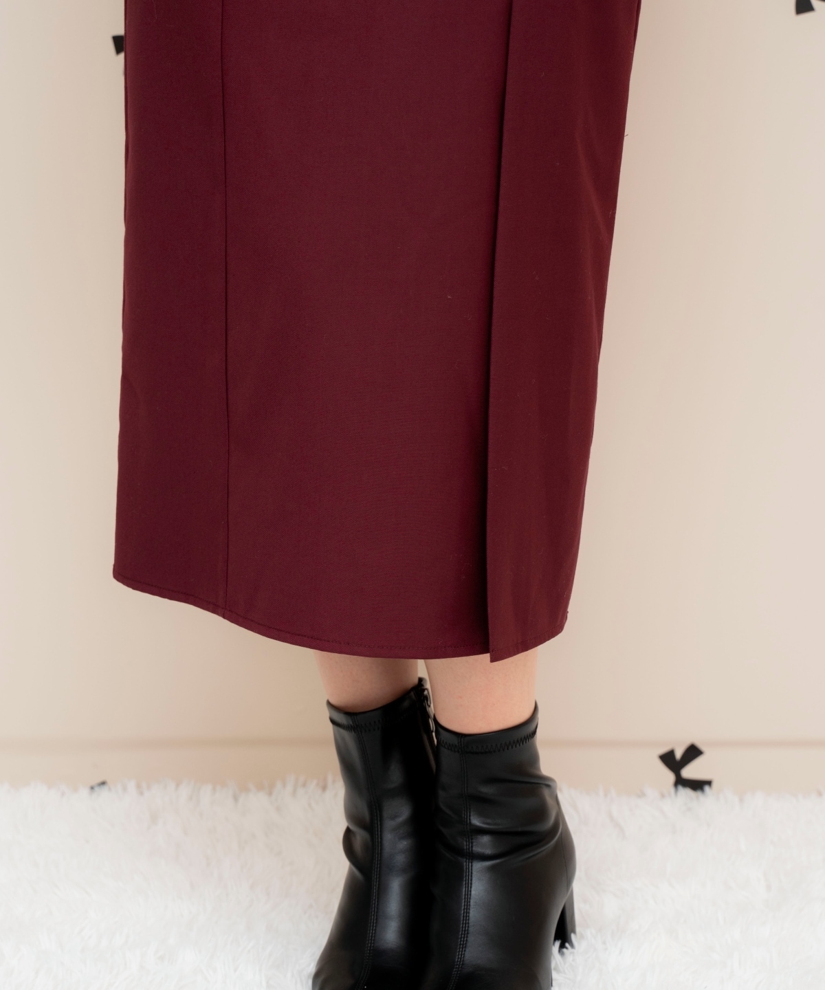 ドレープリボンIラインワンピース