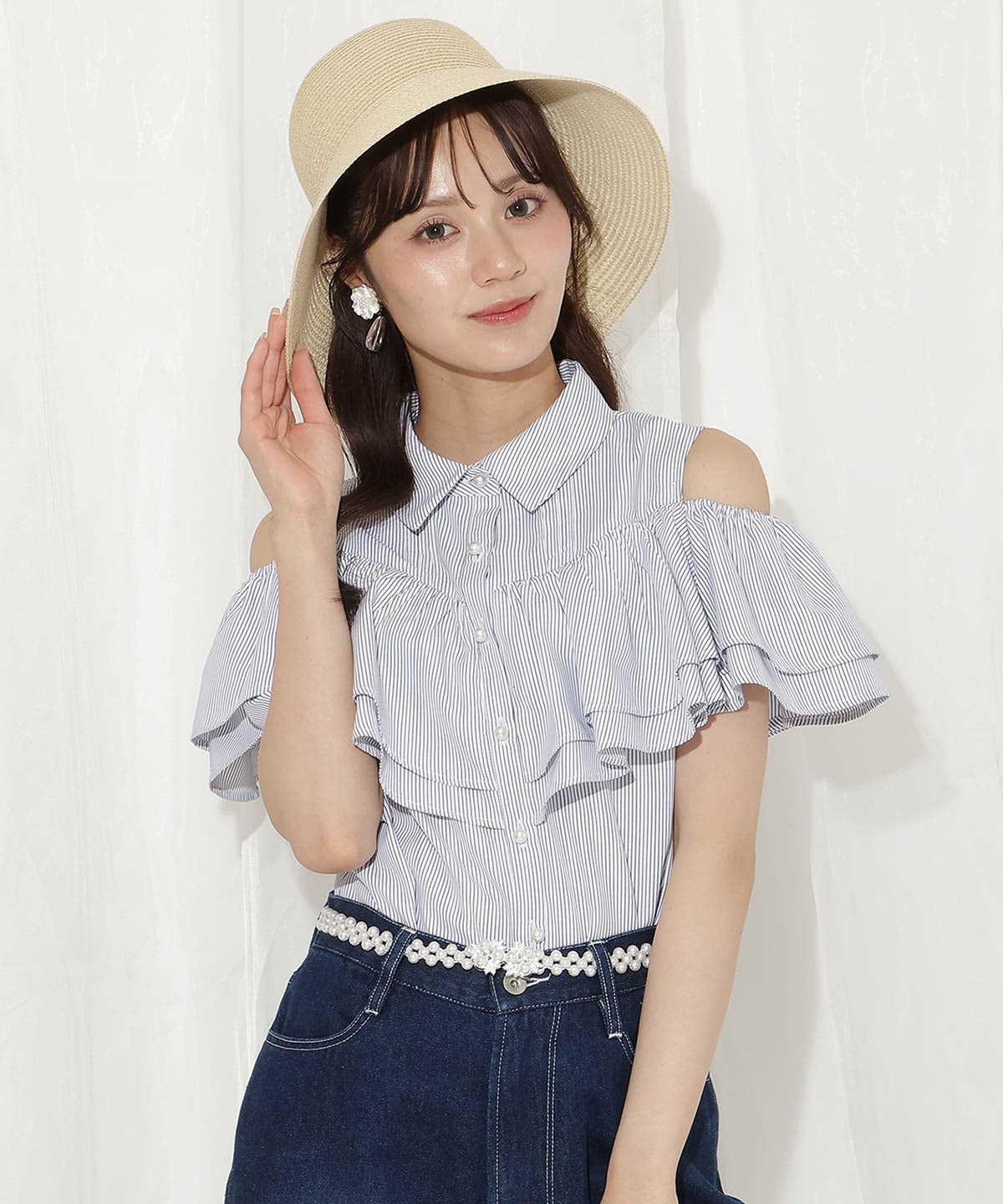 パール付きゴムベルト