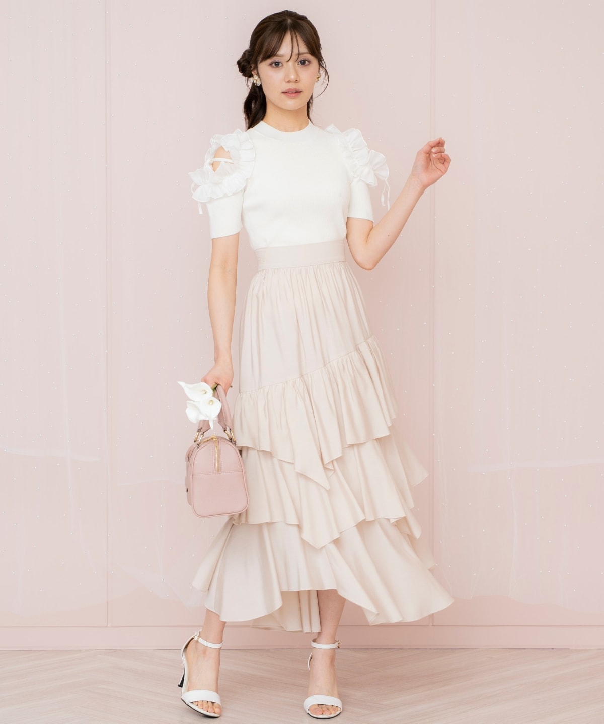 ランダムティアードスカート