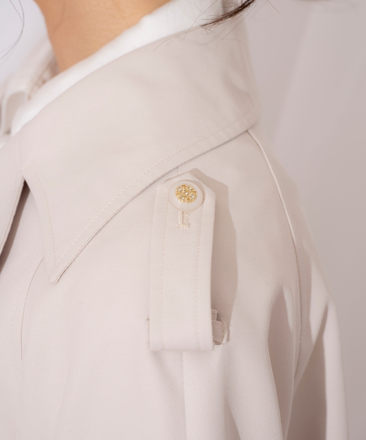 キャンディスリーブショートトレンチコート