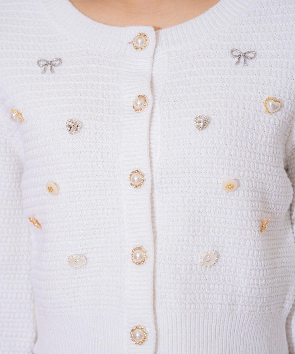 シャイニービジューカーディガン