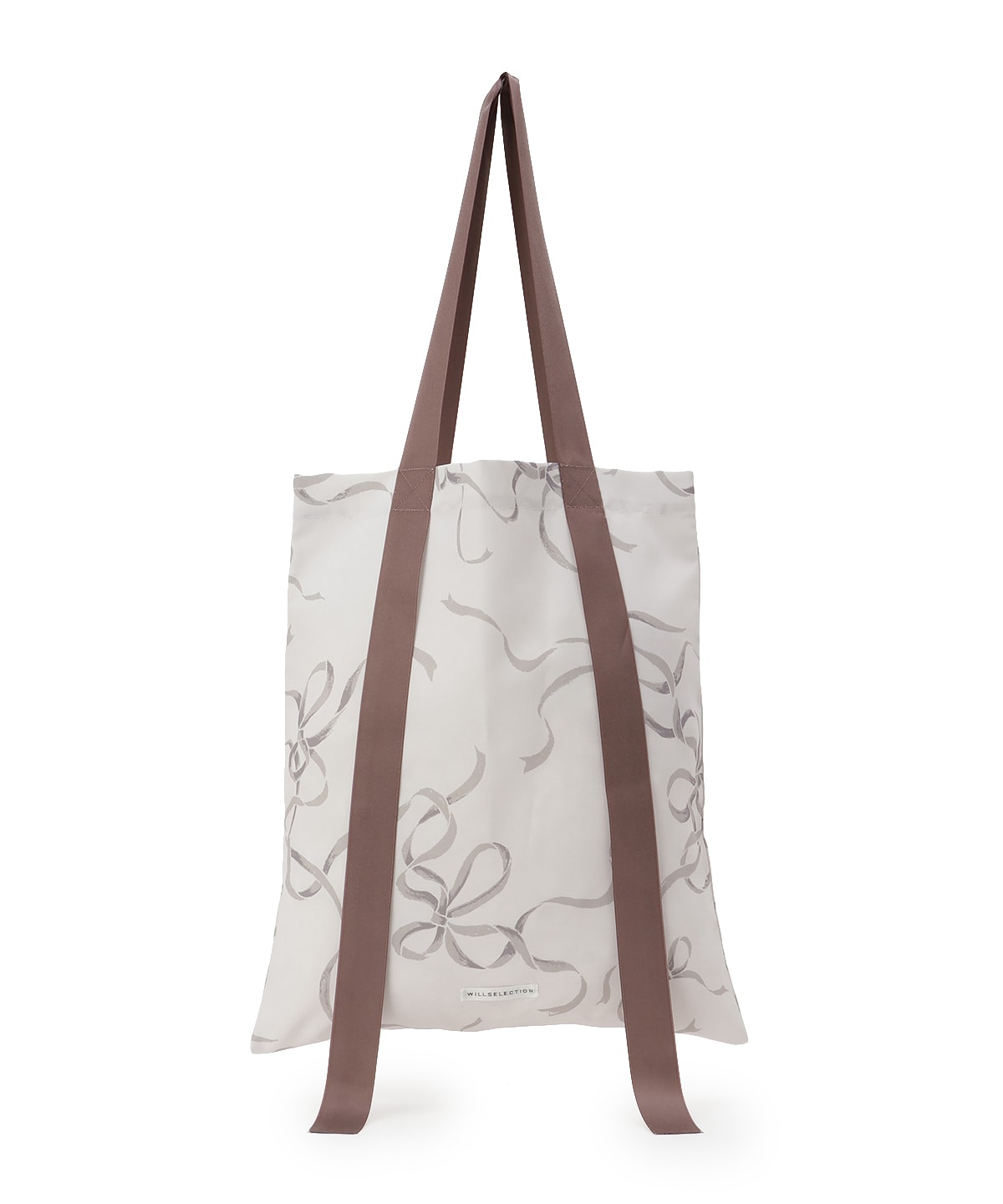 リボンプリントトートバッグ