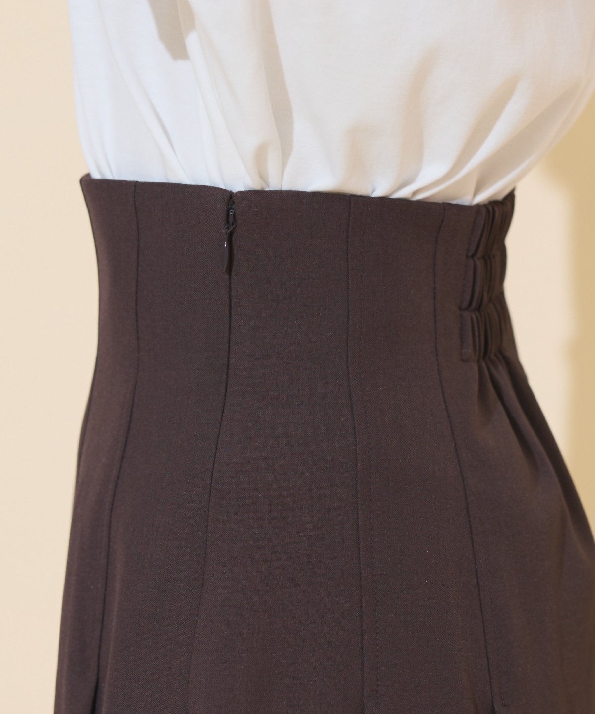 ハイウエストプリーツミニスカート