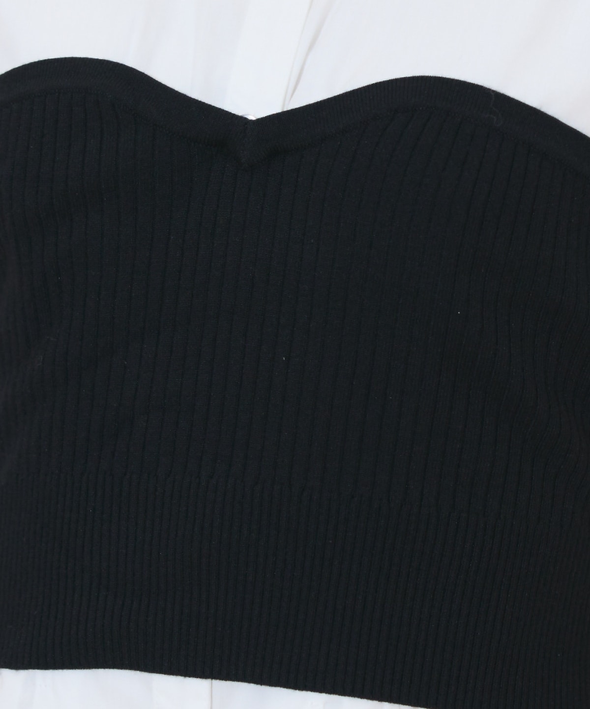 ビスチェレイヤードタックシャツワンピース