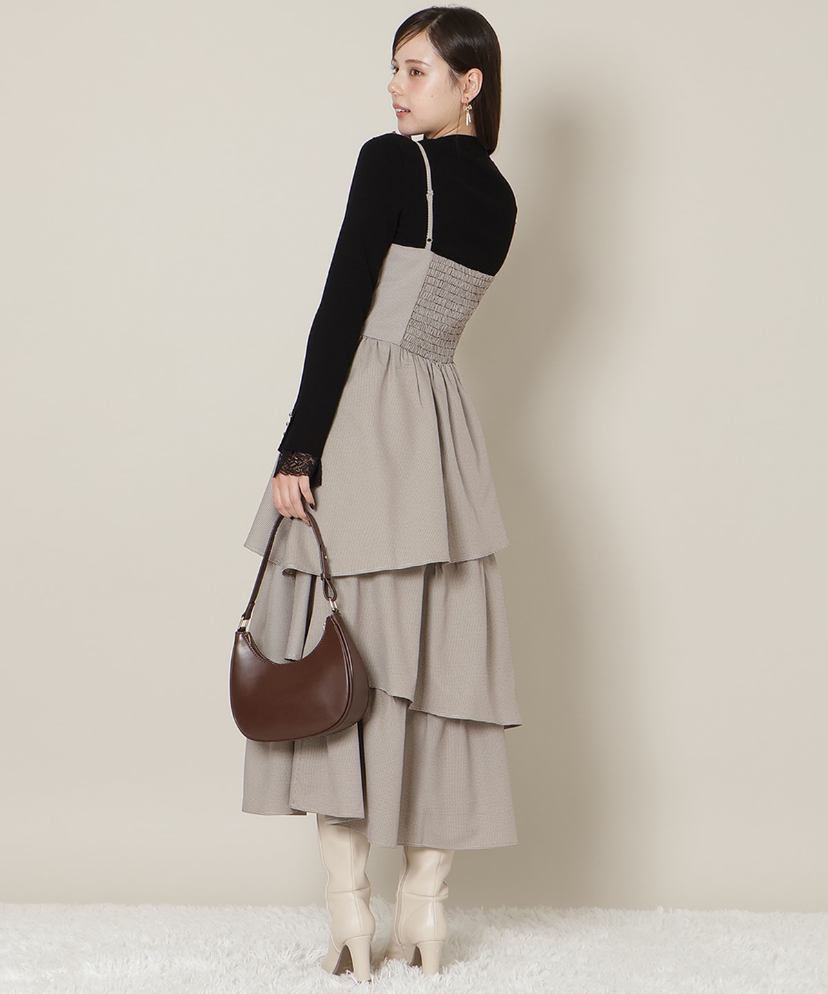 【New Year's Item】ティアードキャミワンピース