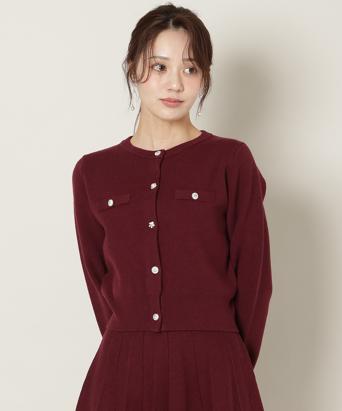 【11/21(fri)10時発売】ファーティペット付きニットSETUP