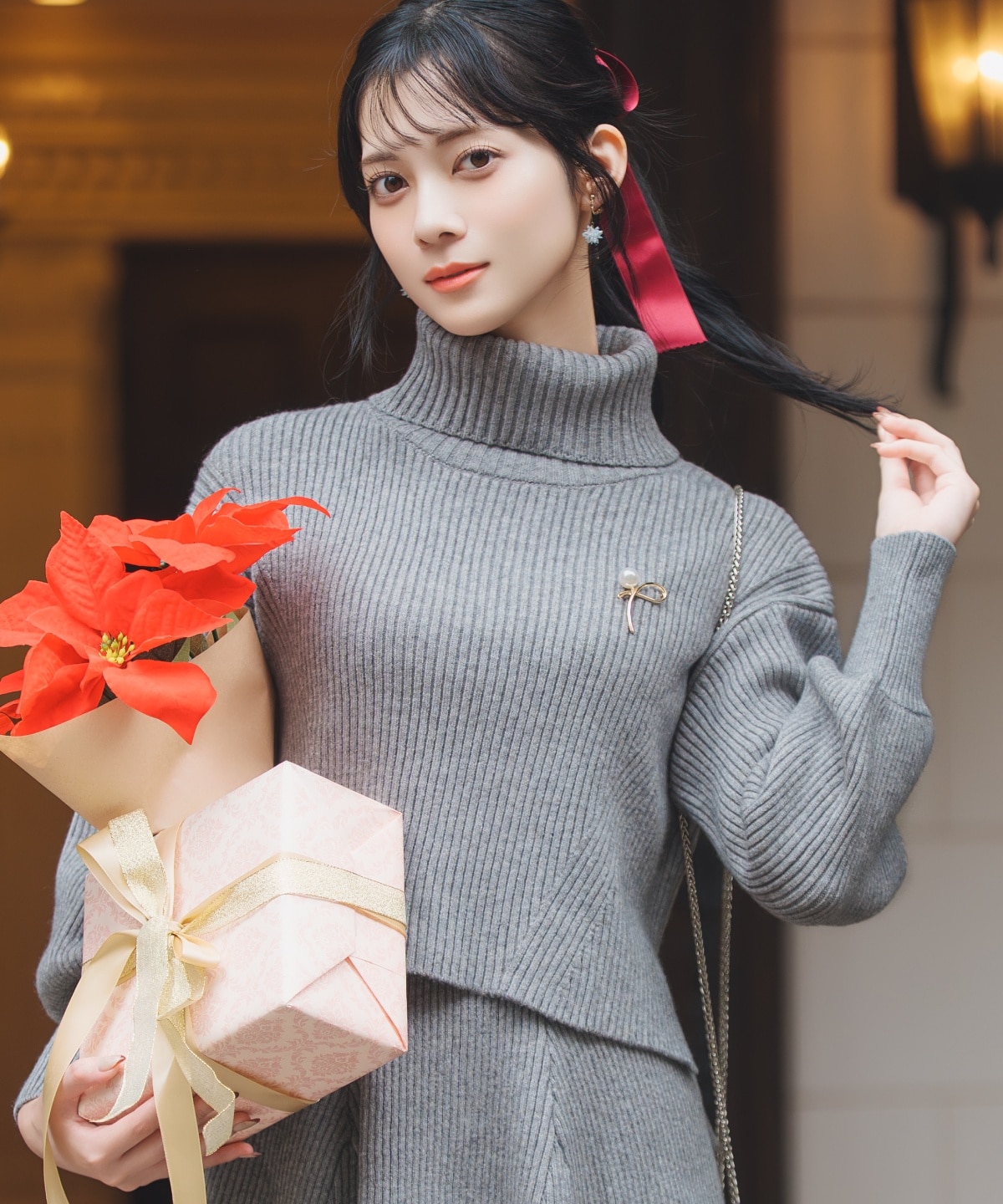 【12/5(fri)10時発売】オフタートル×スカートニットSETUP