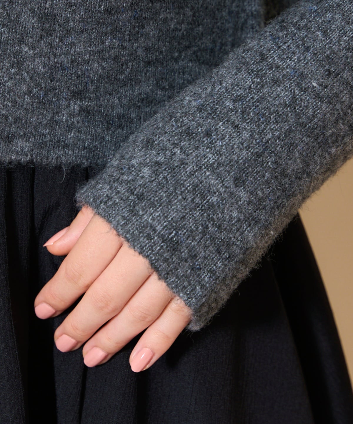 【再入荷予約受付中】モヘアライクニットジャケット