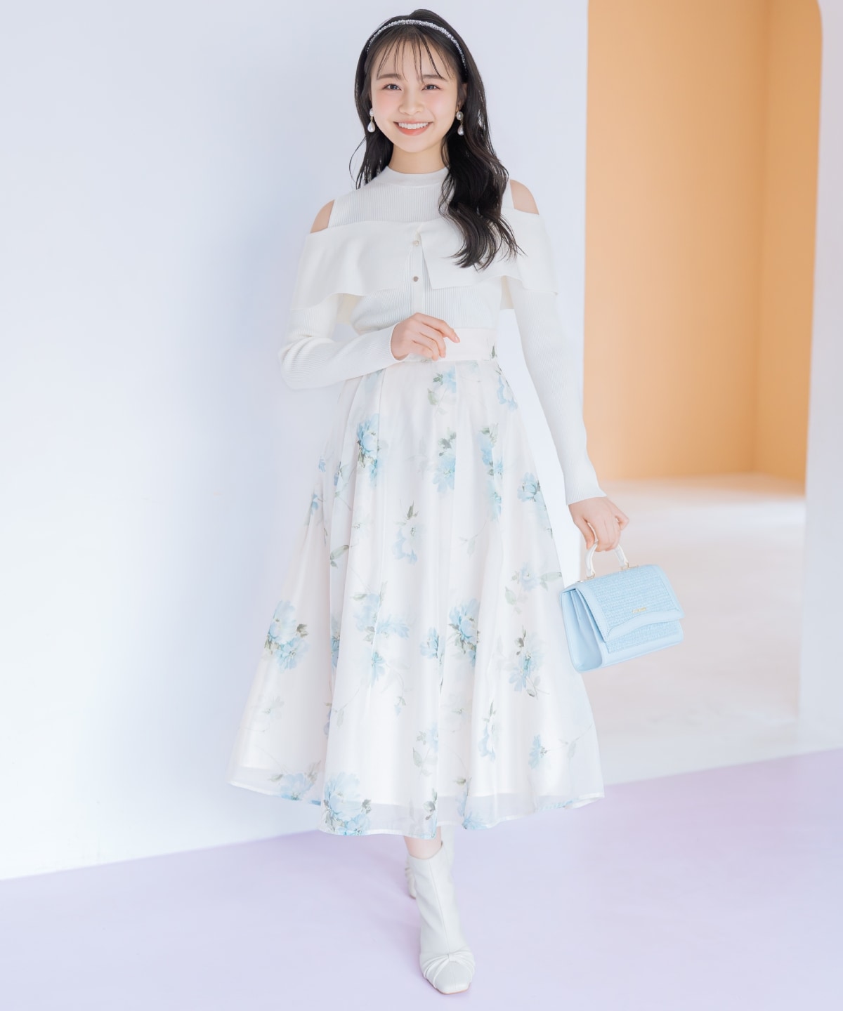 フロントリボンショートブーツ