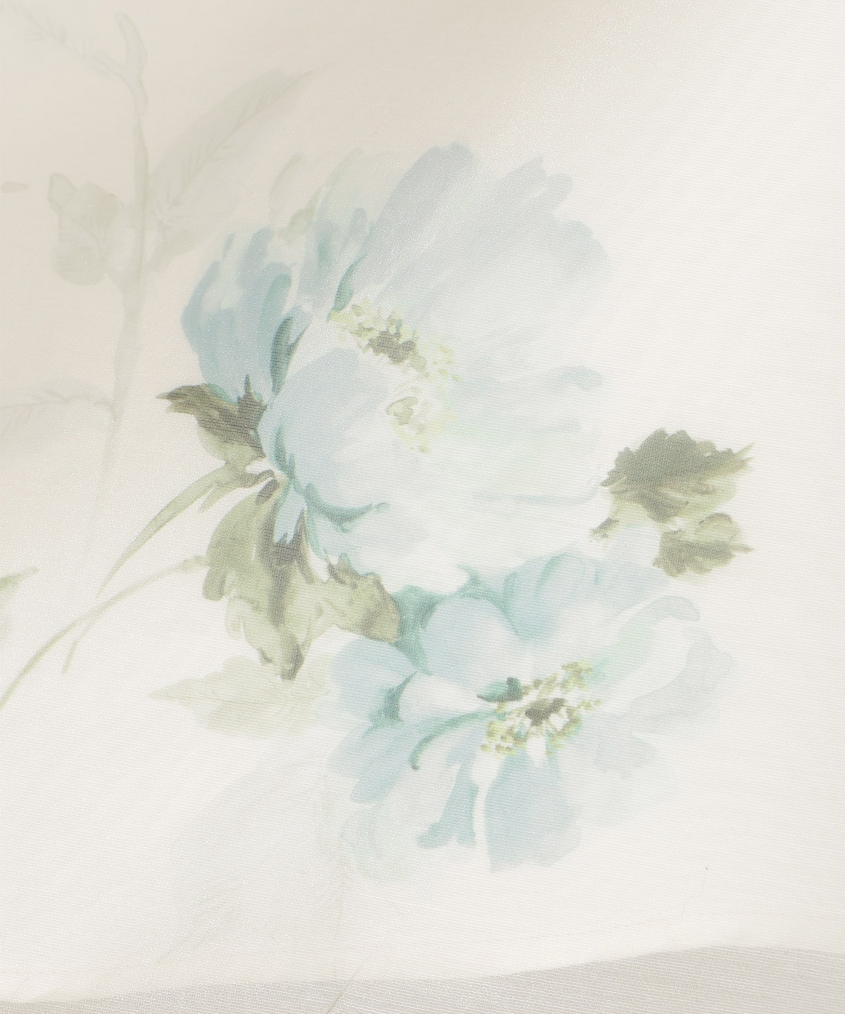 フラワープリントシアータックスカート