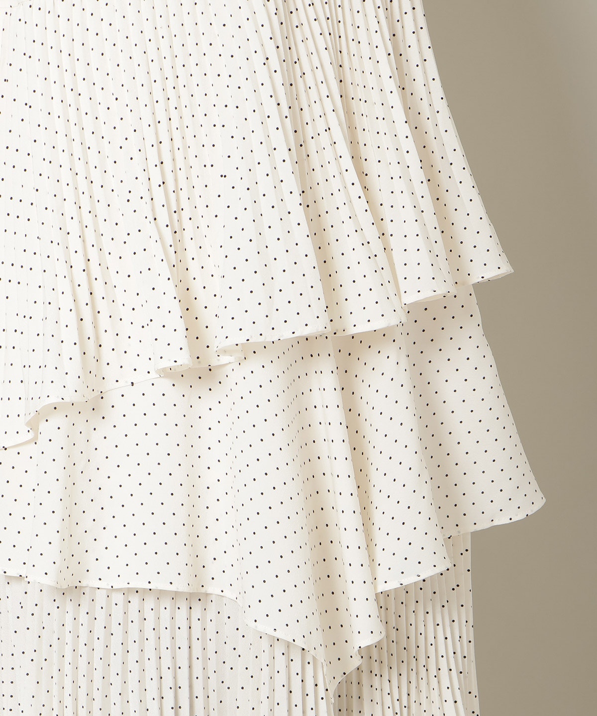 プリーツシフォンティアードスカート