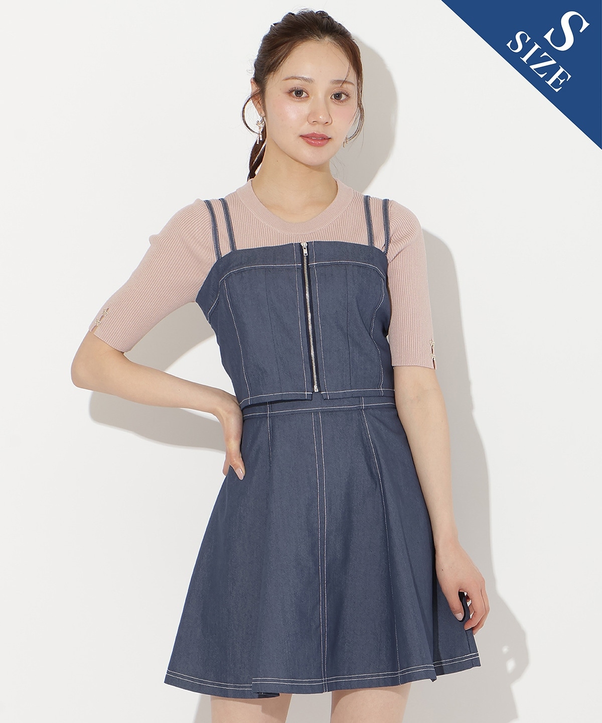 【3/19(thu)10時発売】ライトデニムフレアスカート