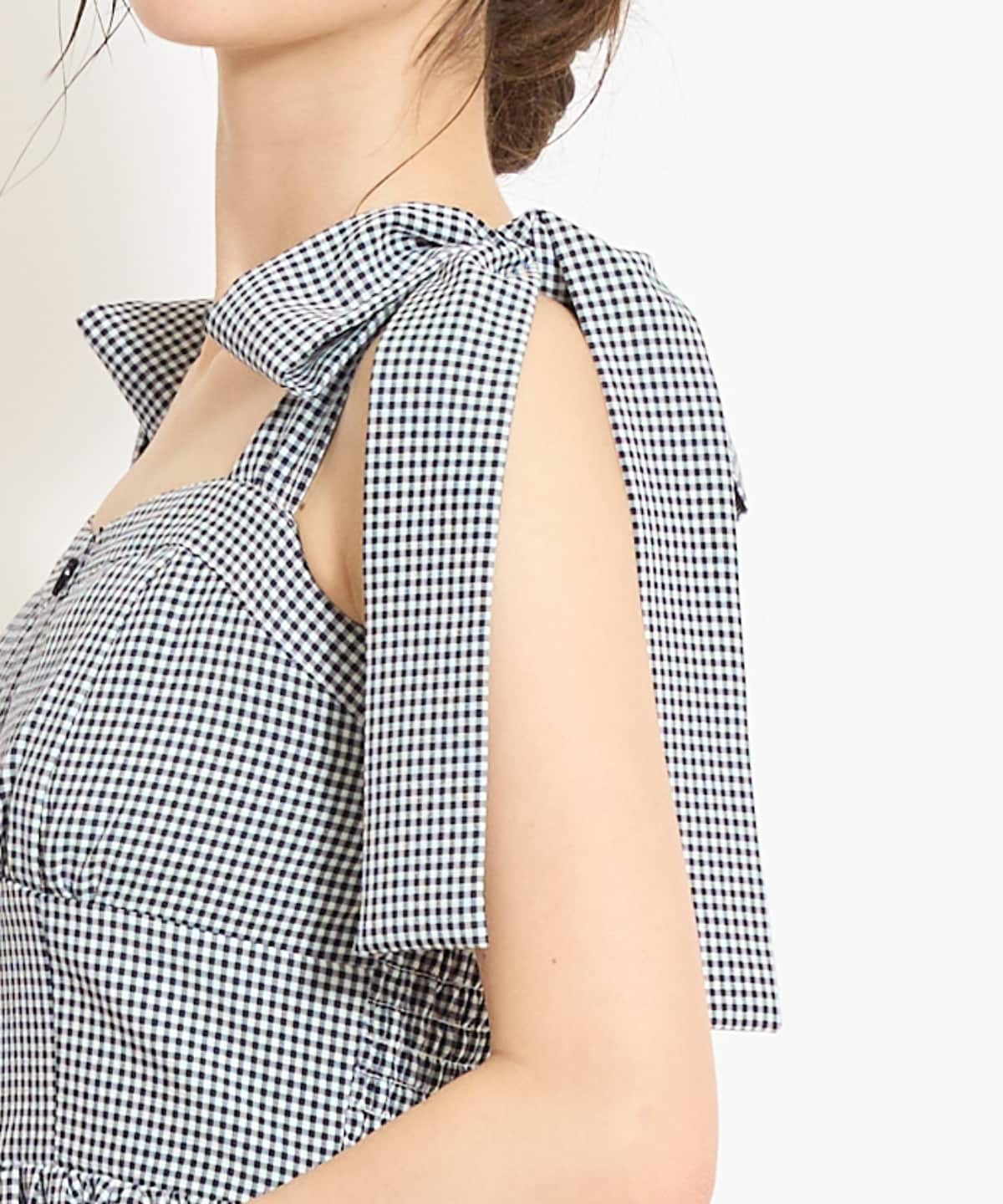 【4/24(fri)10時予約開始】リボンショルダーギャザーワンピース