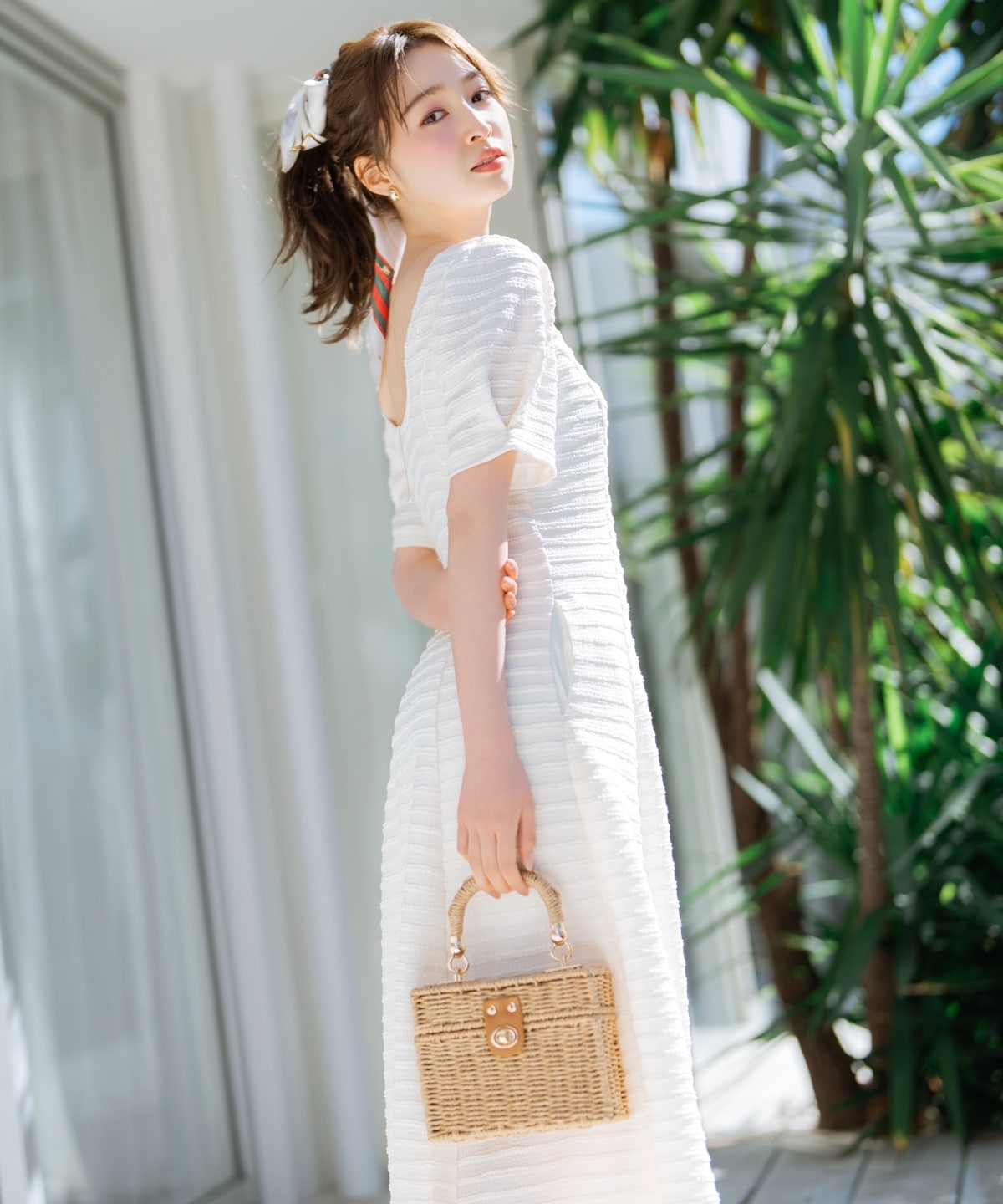 【4/24(fri)10時発売】バックオープンフレアカットワンピース