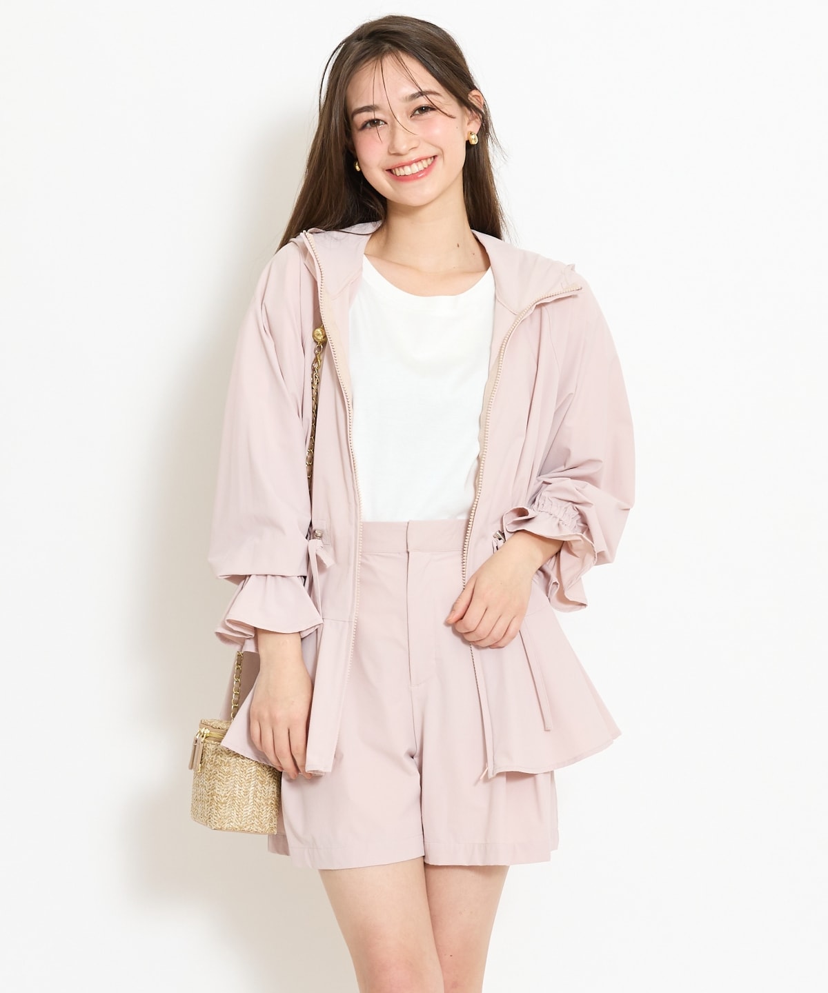 【セットアップ対応】UVカットペプラムブルゾン