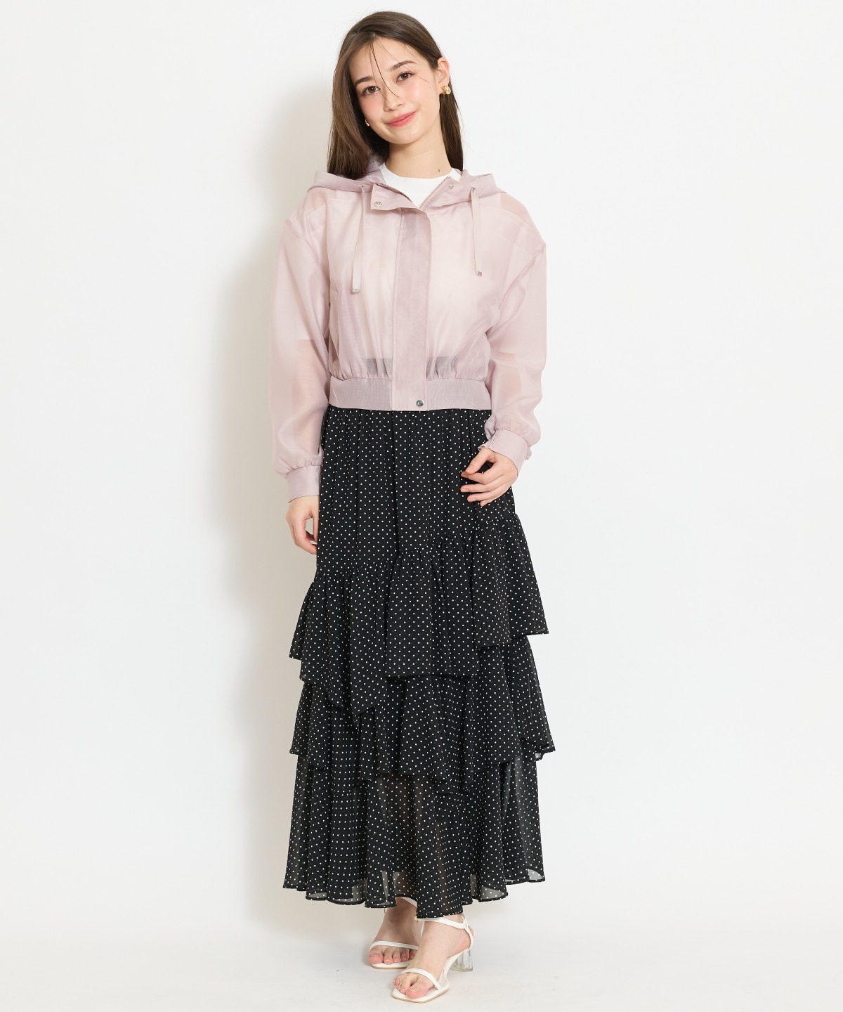 シアーフードブルゾン