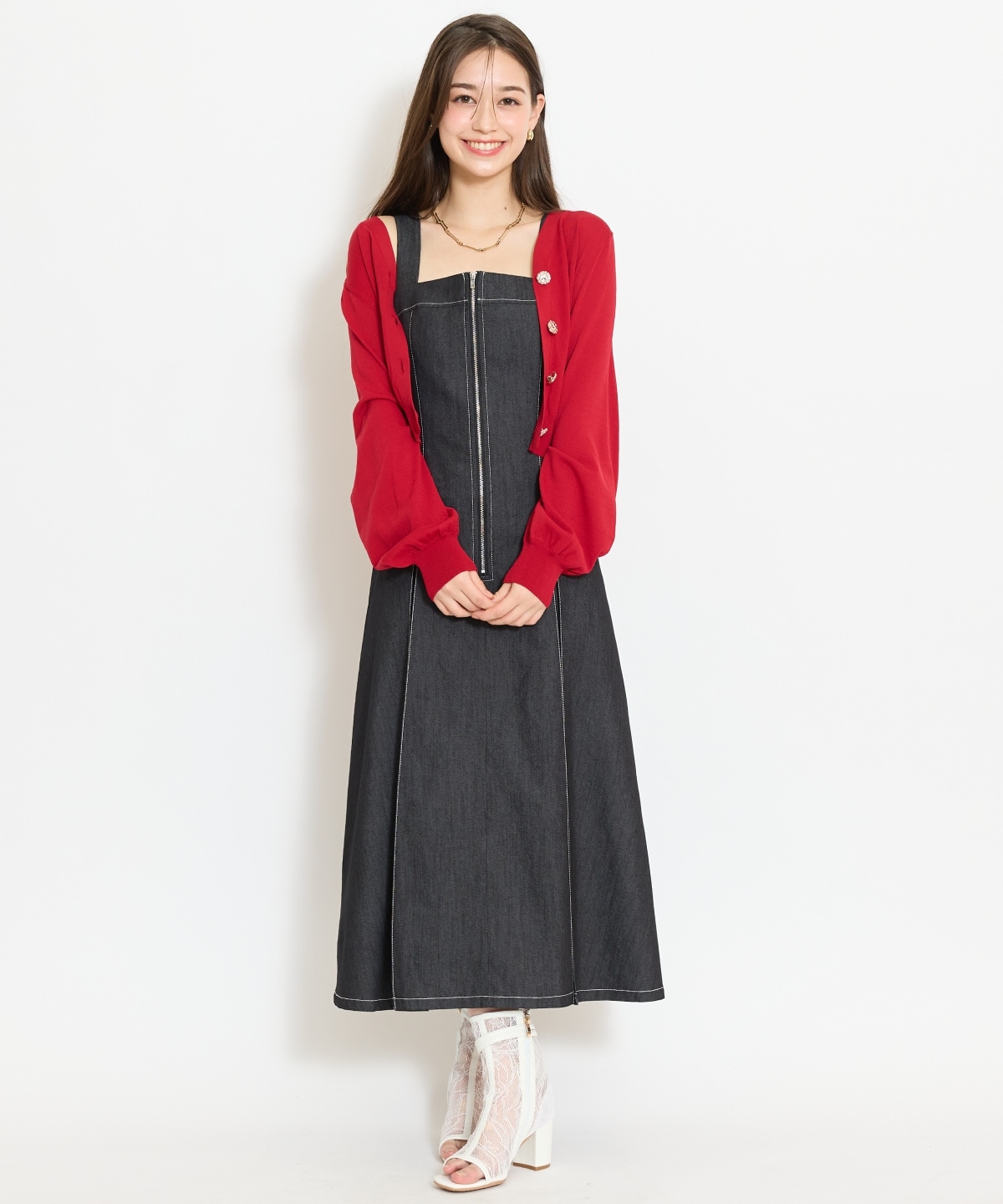 アソートボタンUVカットカーディガン