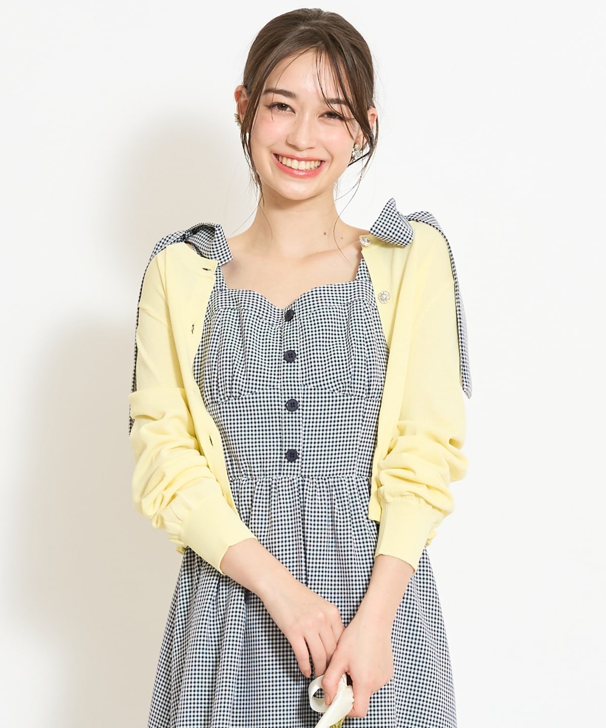 フリルヘムUVカットカーディガン