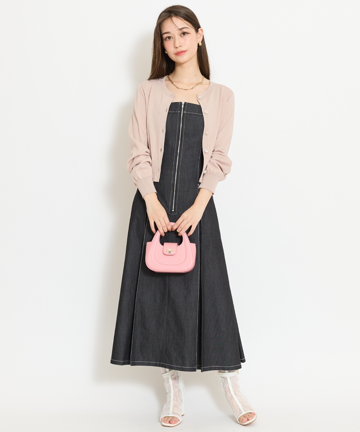 フリルヘムUVカットカーディガン