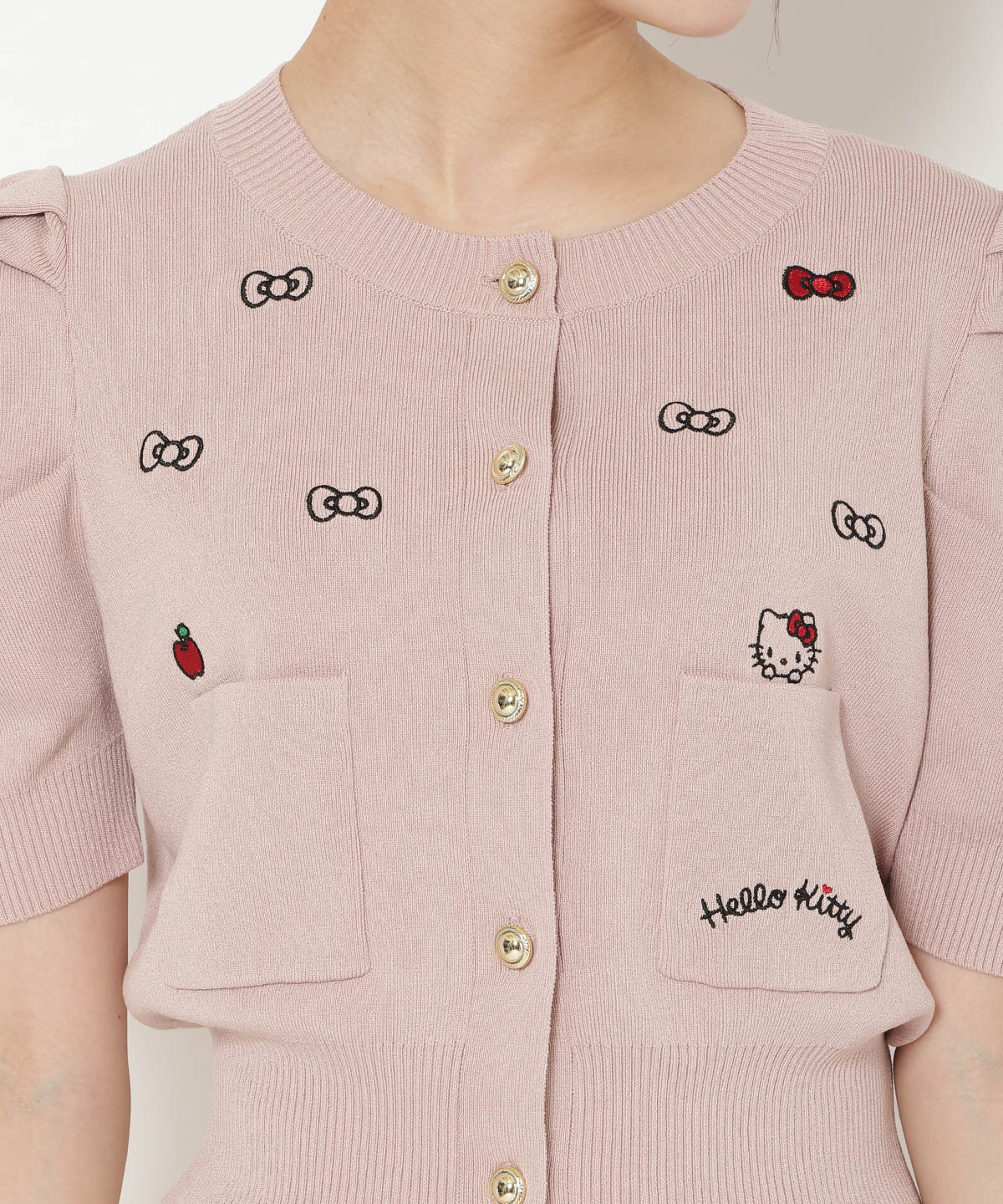 【7/16(thu)10時予約開始】WILLSELECTION×HELLO KITTY 刺繍ニットカーディガン