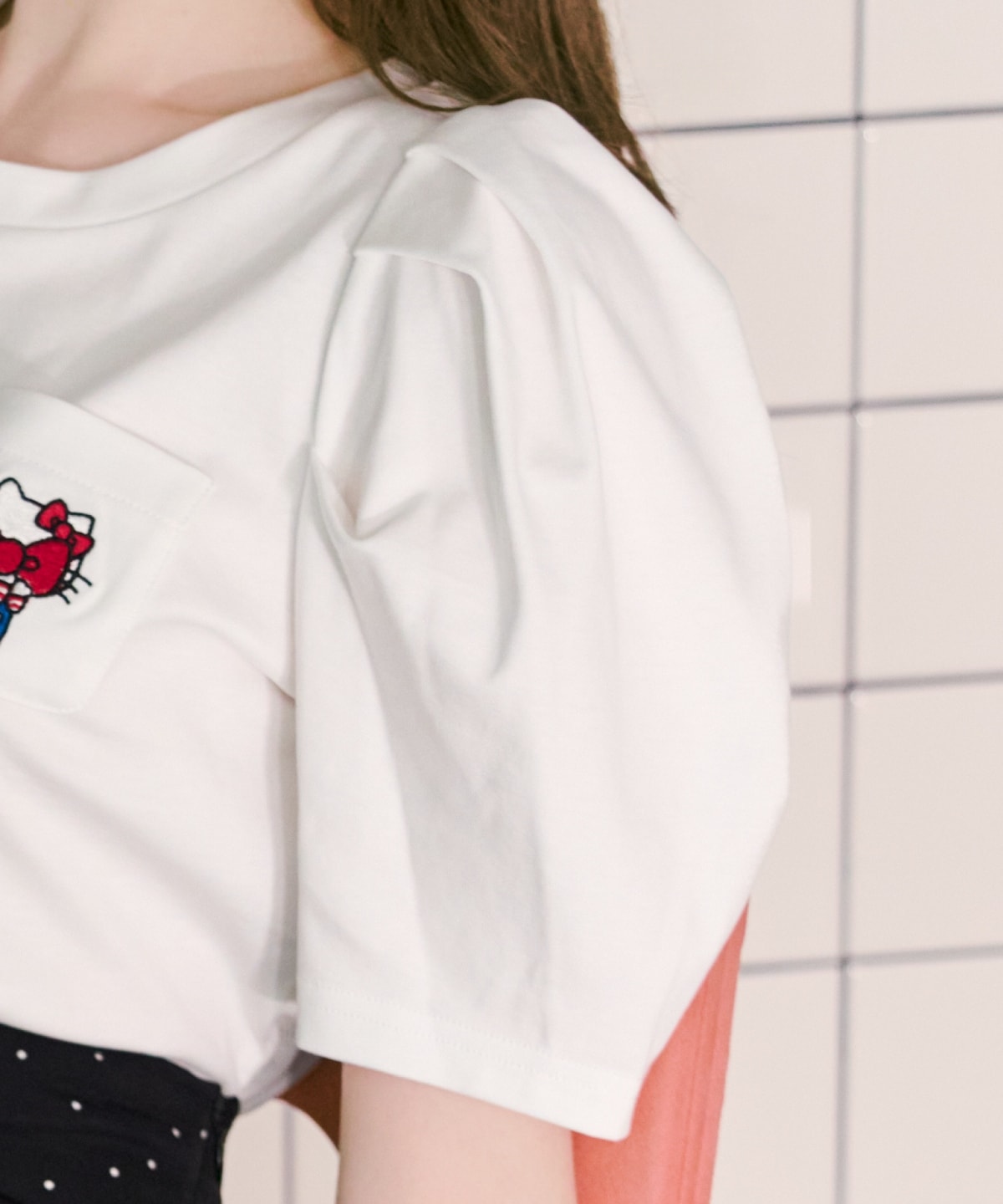 【7/16(thu)10時発売】WILLSELECTION×HELLO KITTY 刺繍カットトップス