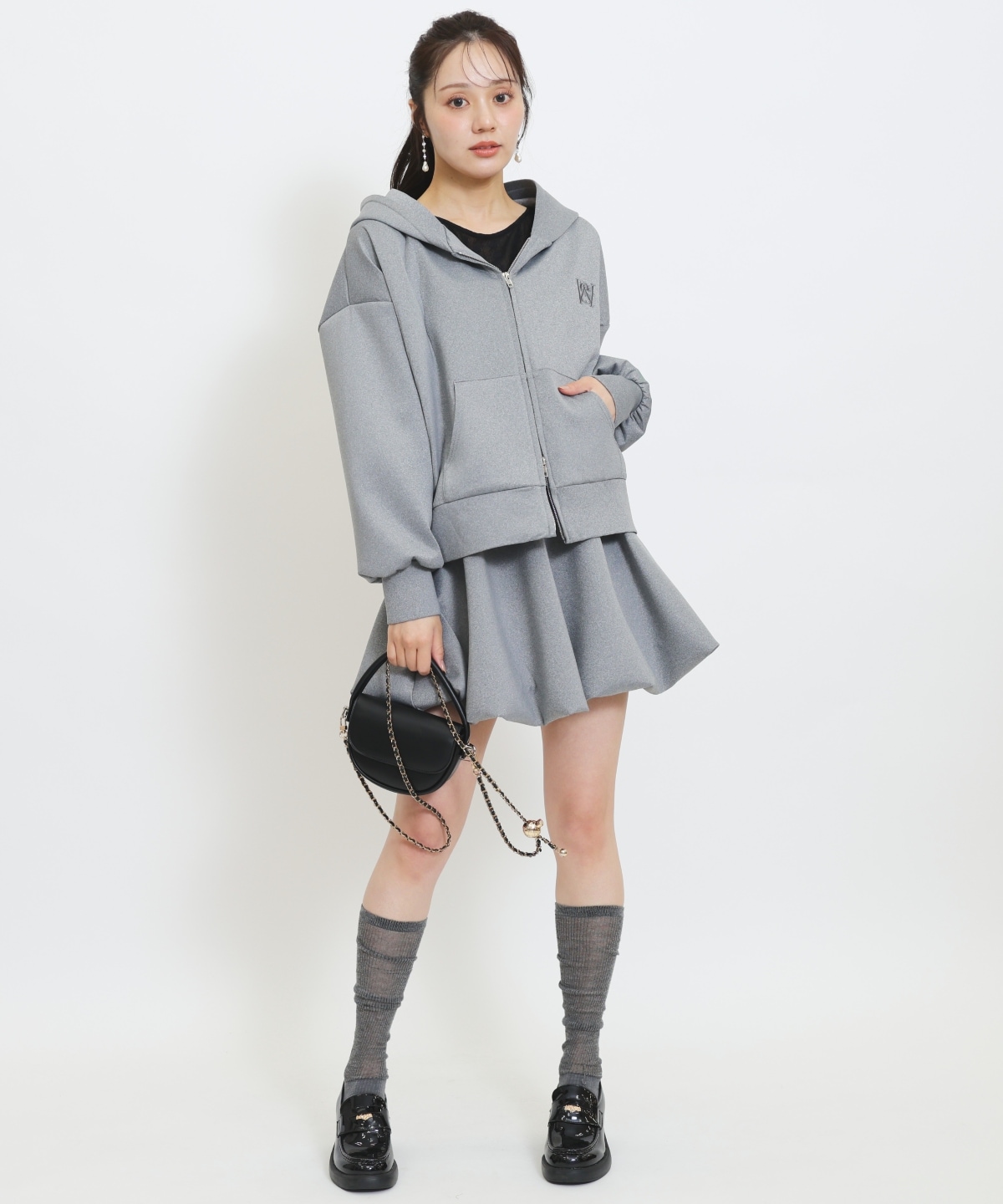 【セットアップ対応】バルーンミニスカート