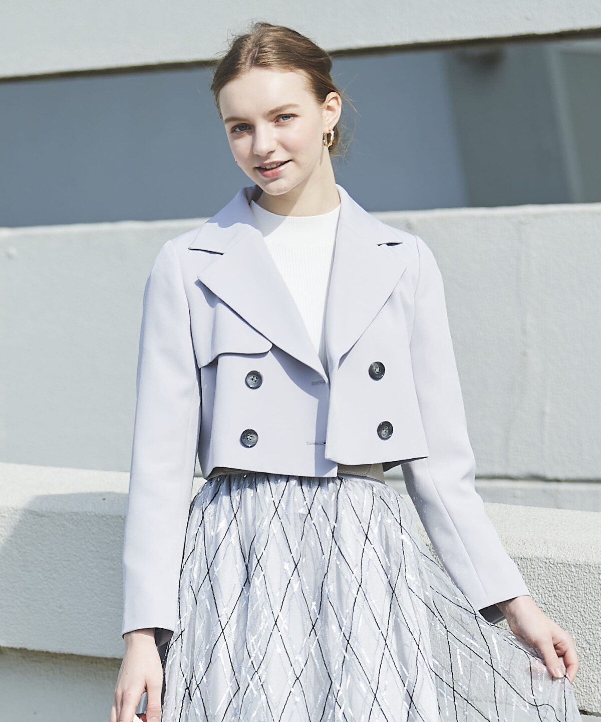 ダブルクロスショートトレンチ