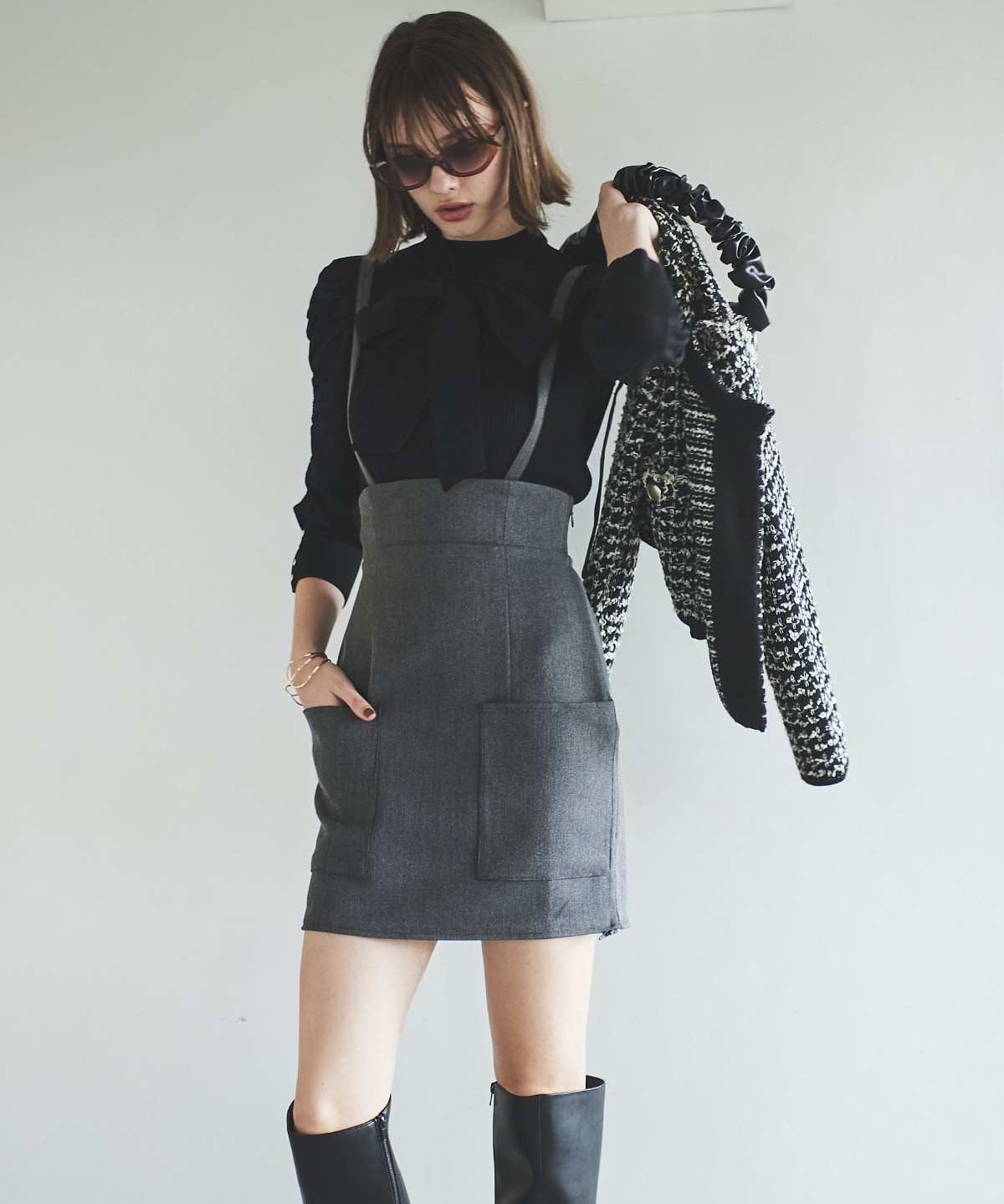 サスペ付き2wayスカート