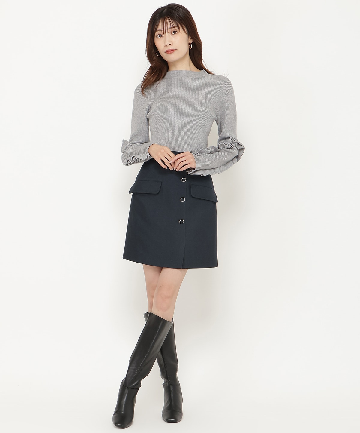 フラップミニスカート