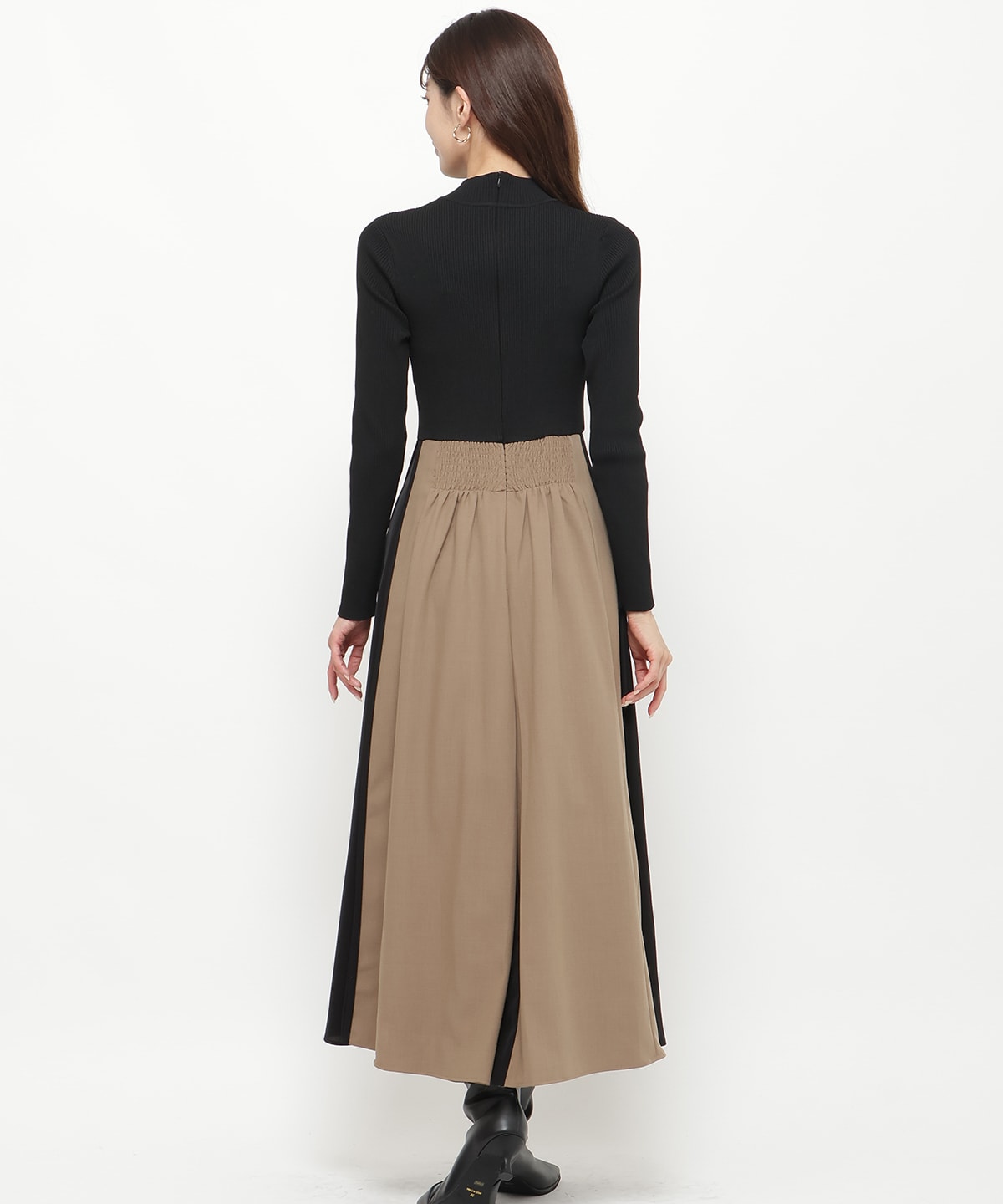 配色ドッキングワンピース