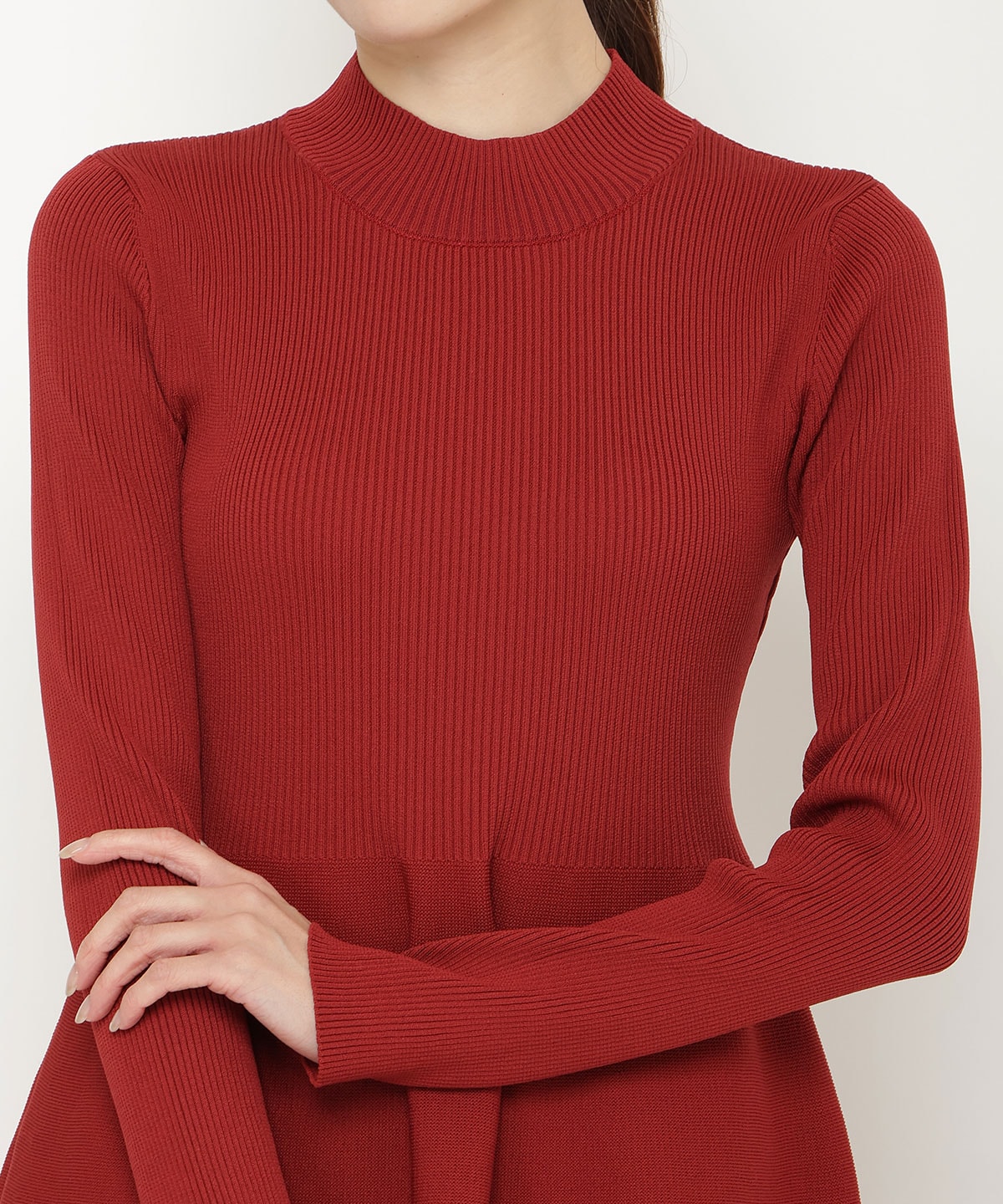 布帛ティアードドッキングワンピース