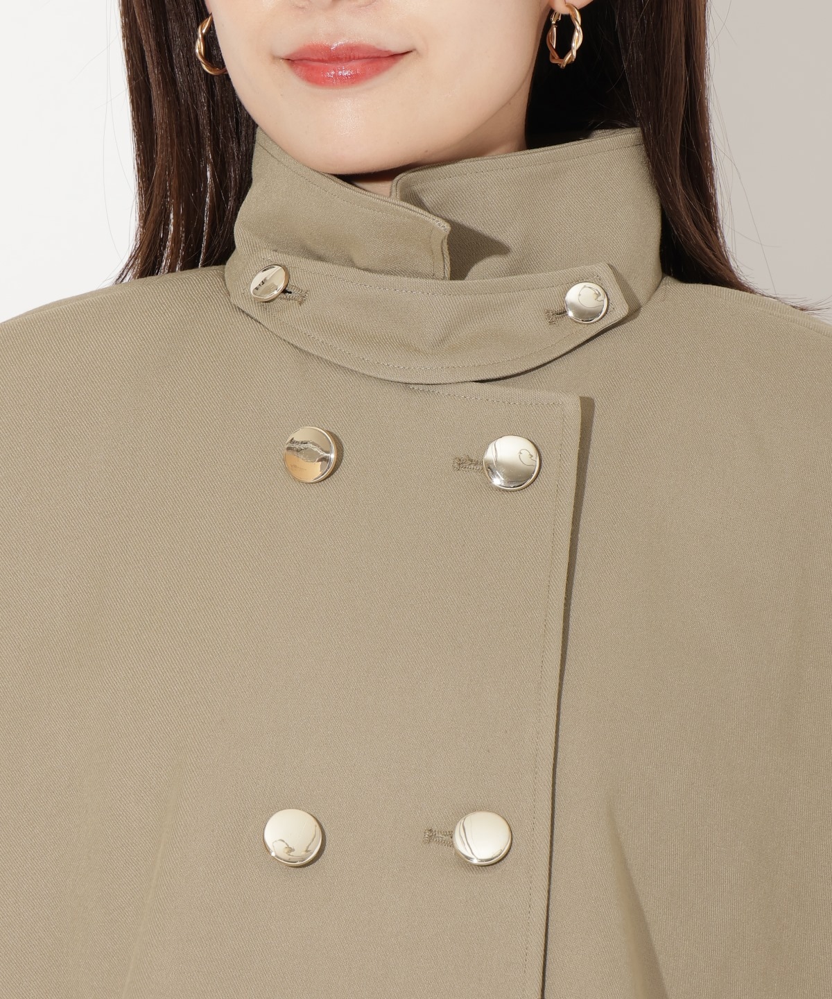 ショートケープジャケットコート