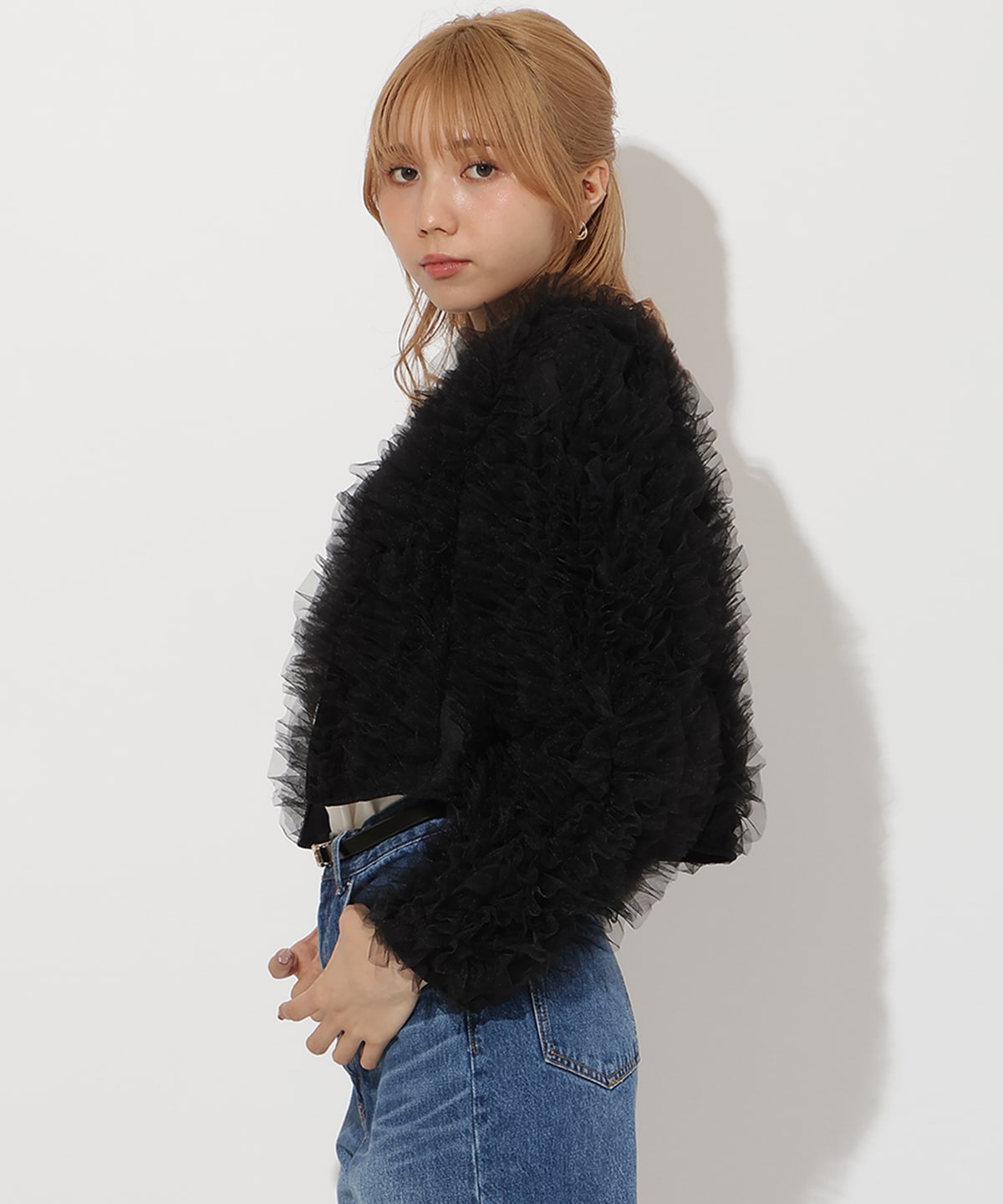 チュールフリルジャケット