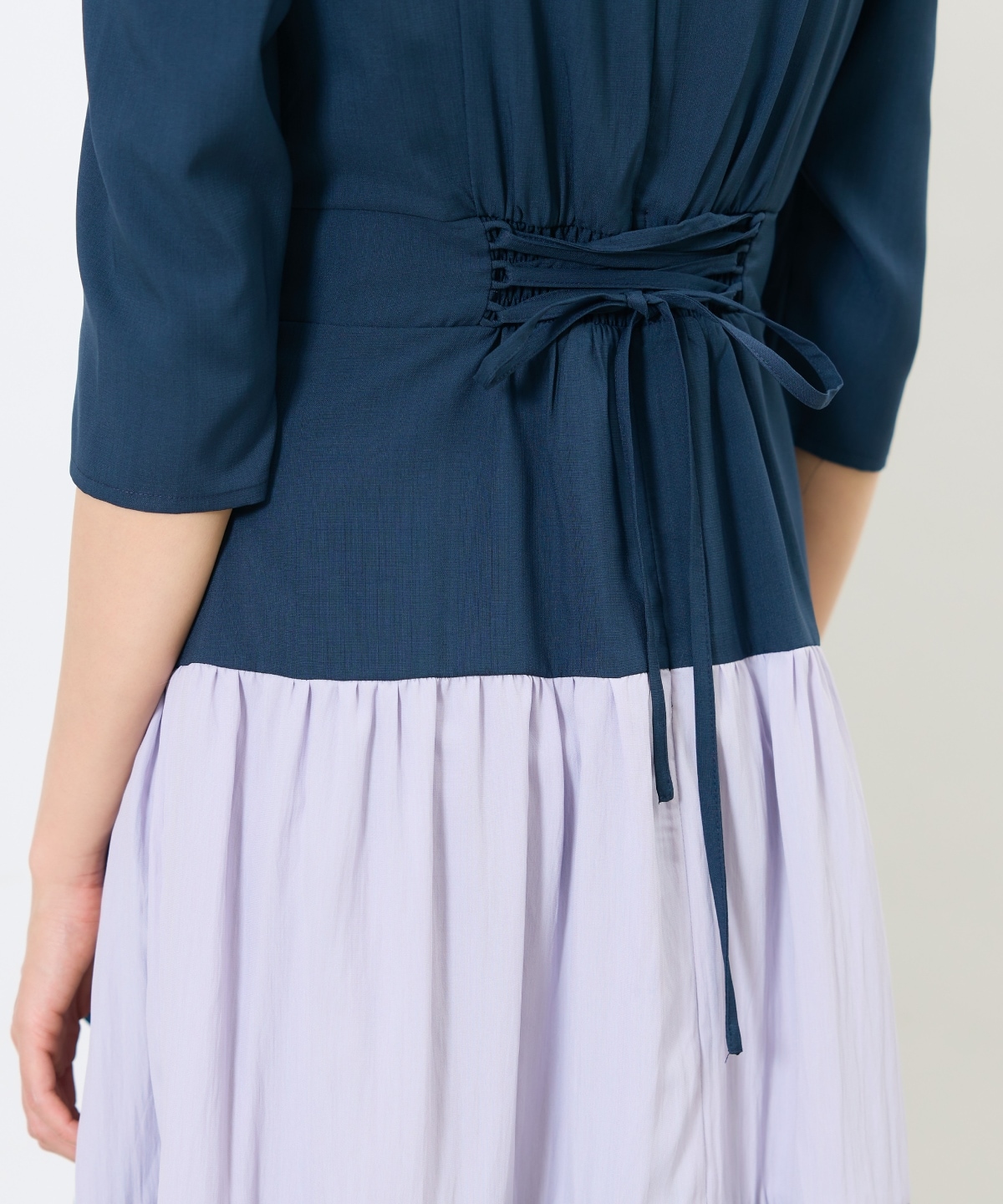 アシメラッフルティアードワンピース