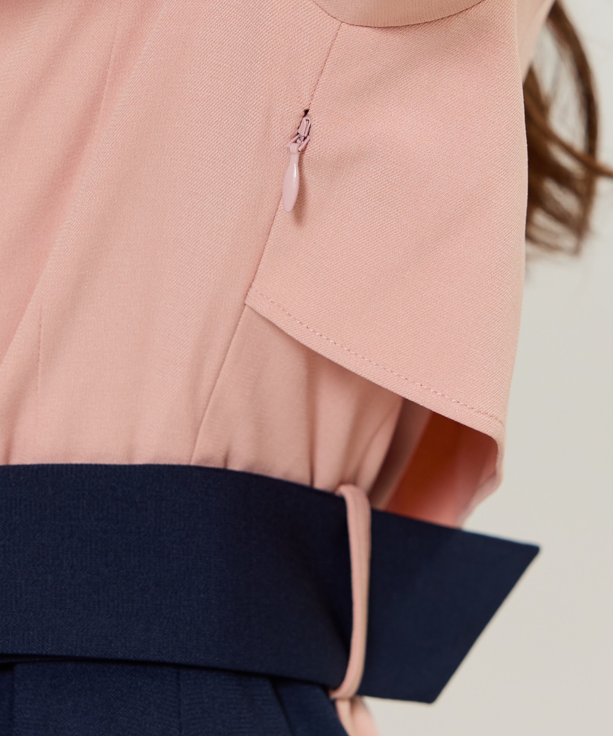 バイカラーカシュクールワンピース