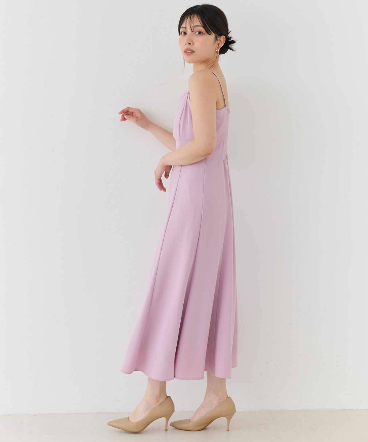 2WAYレースケープドレス