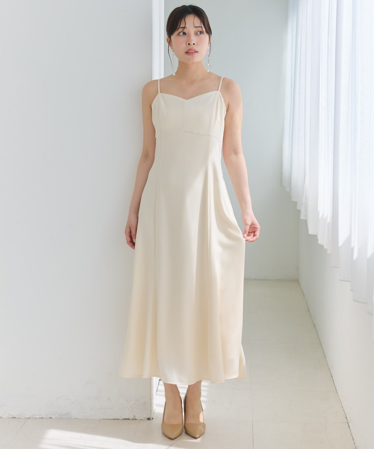 2WAYレースケープドレス