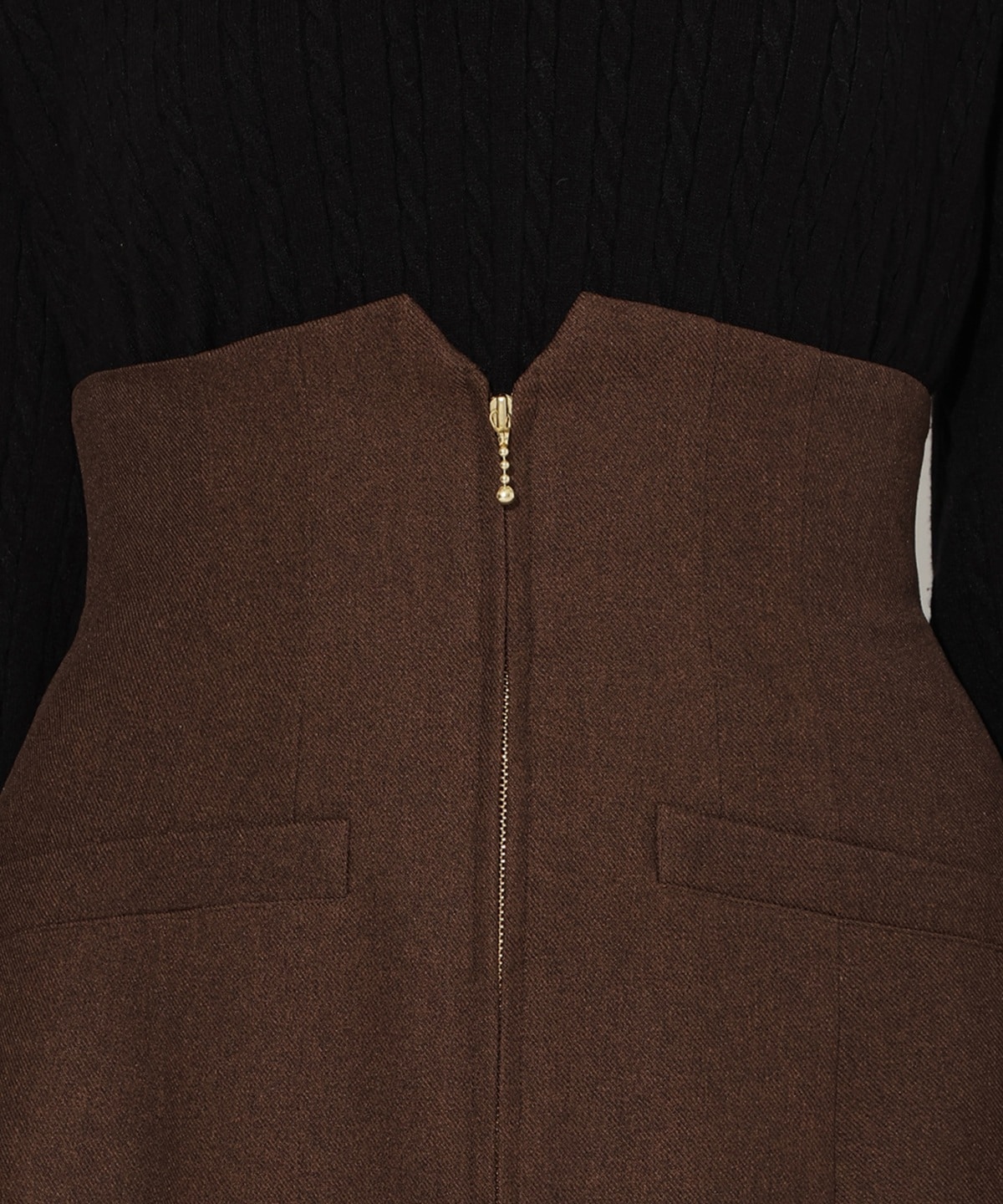 フロントZIPマーメイドスカート