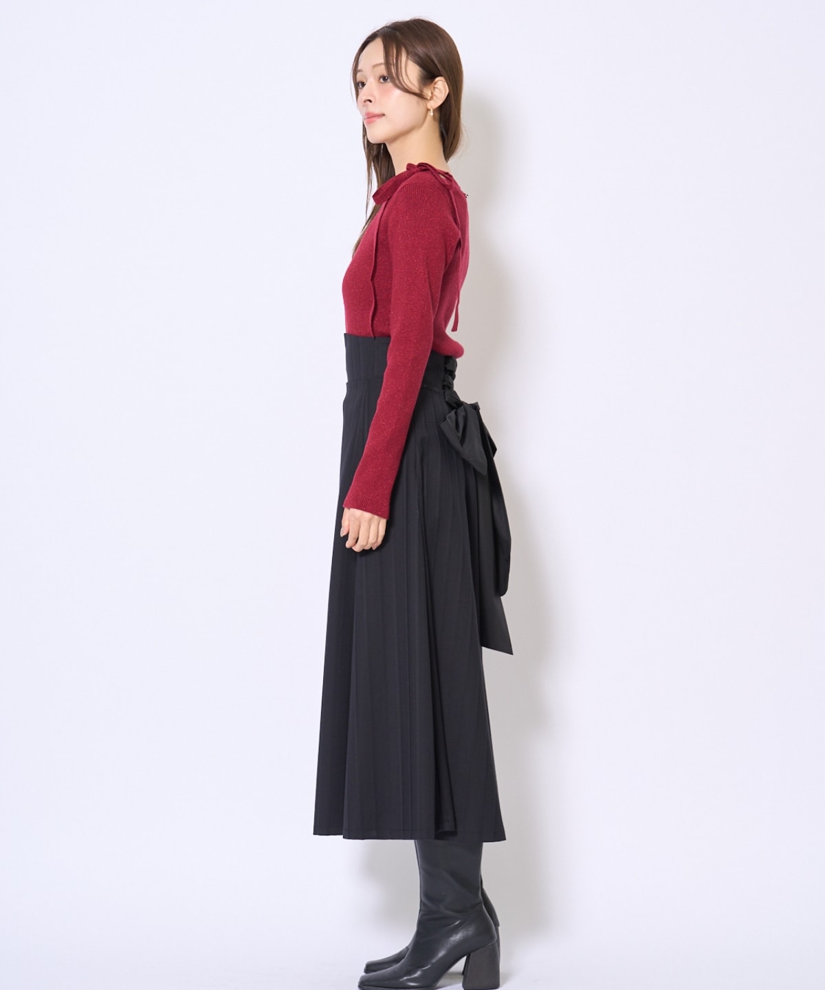 ビッグリボンフレアスカート