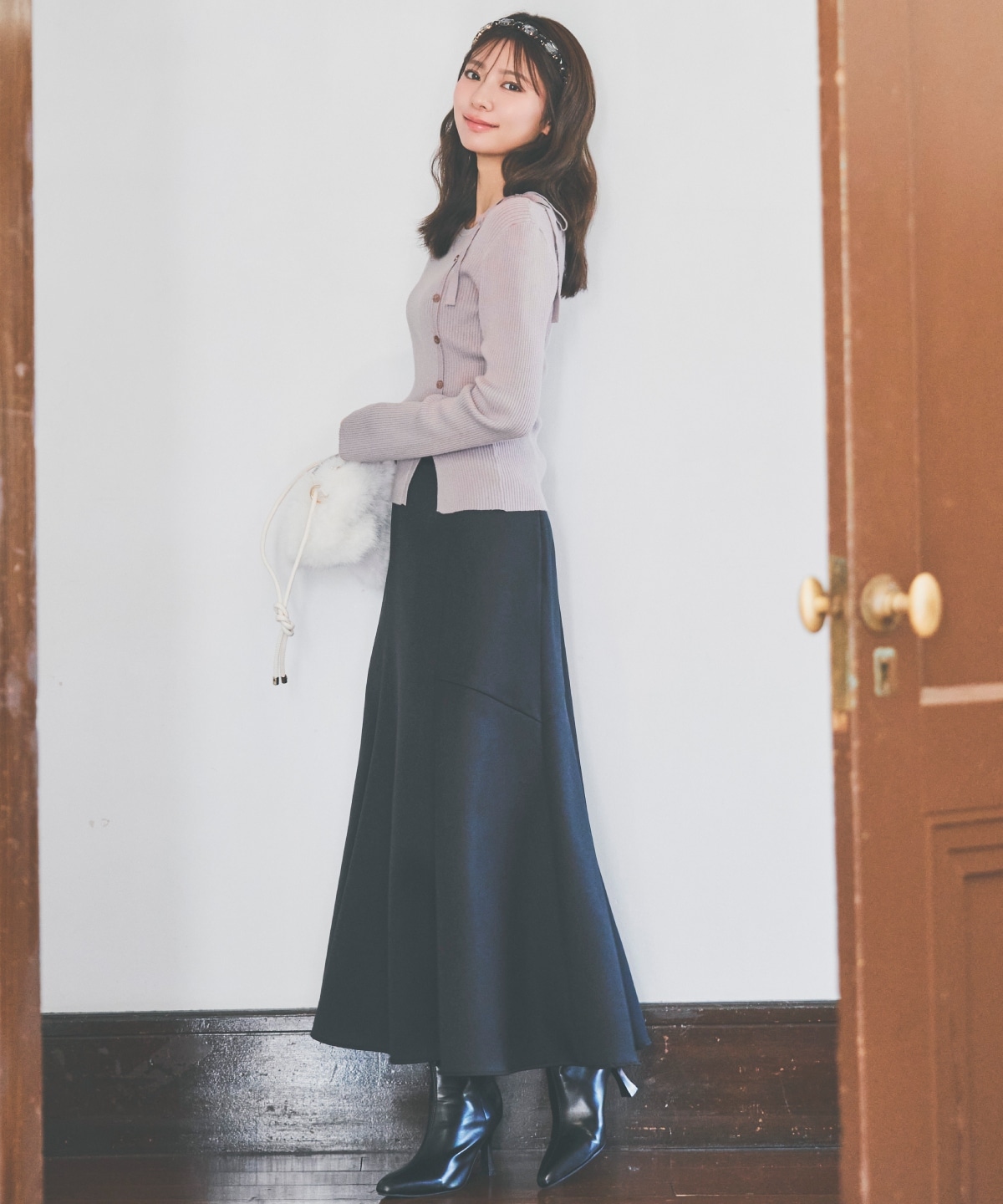 【先行予約受付中】ベルト付きマーメイドスカート