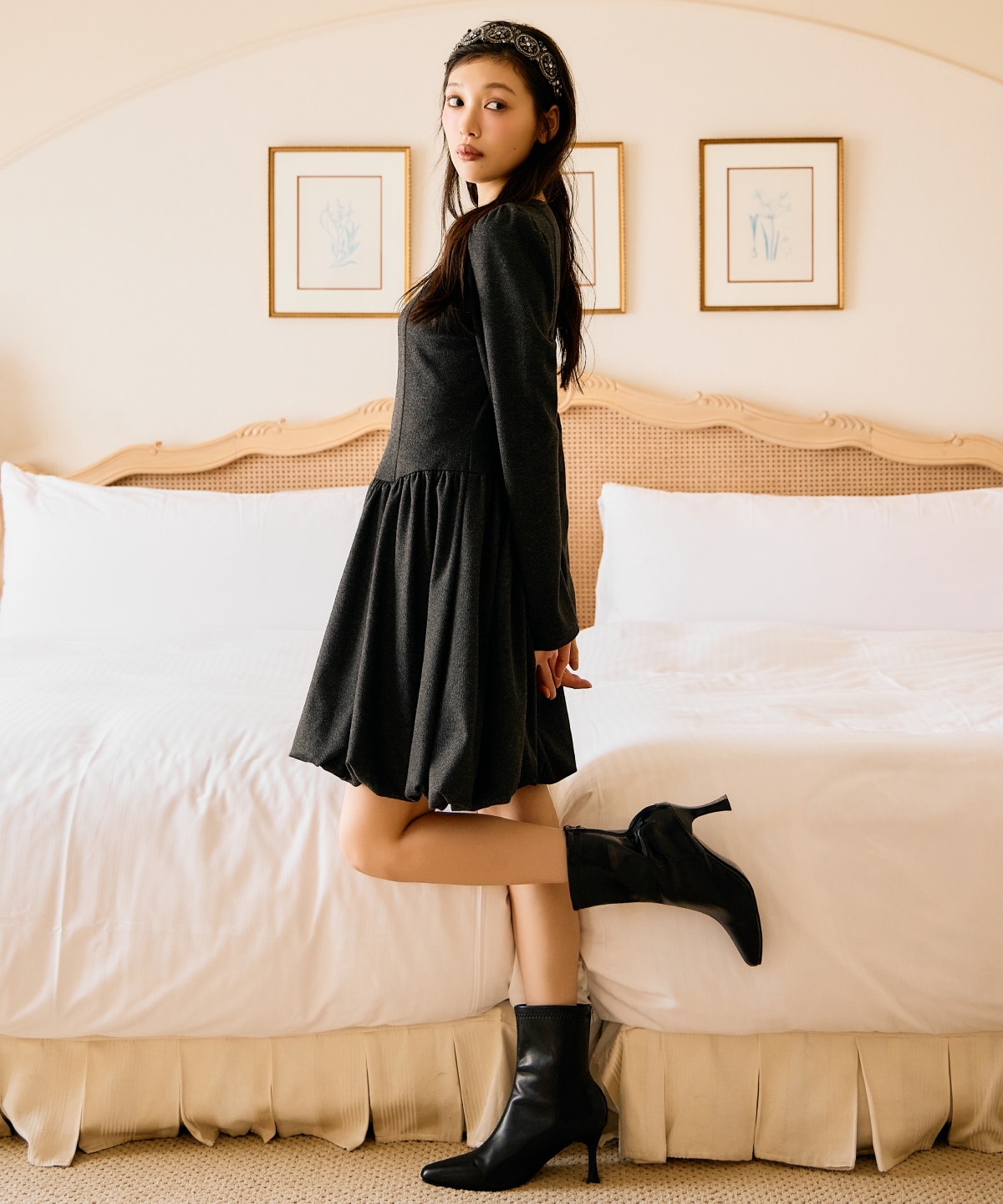 バルーンミニワンピース