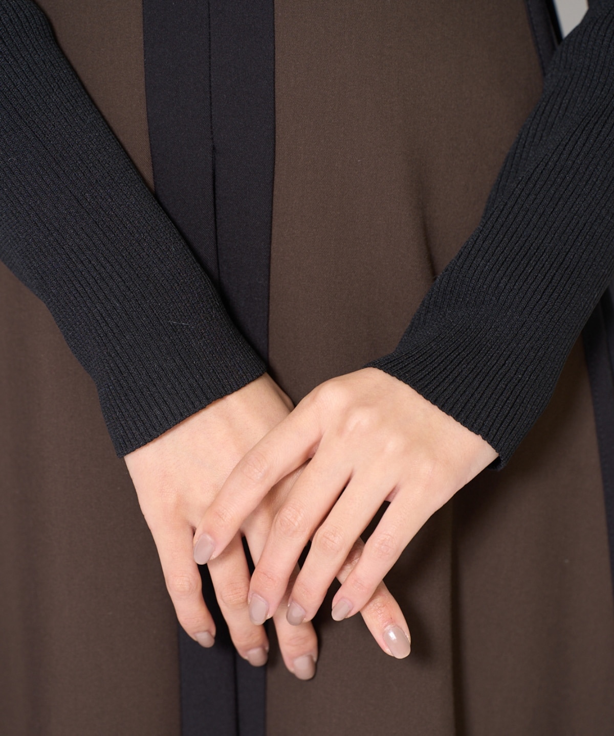 配色ドッキングワンピース