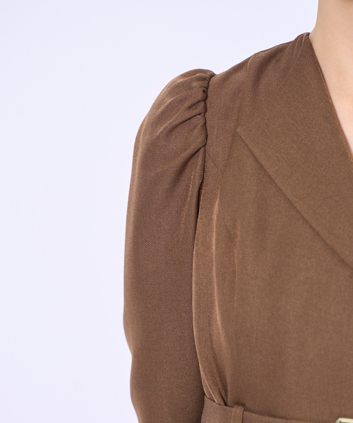 プリーツレイヤードワンピース