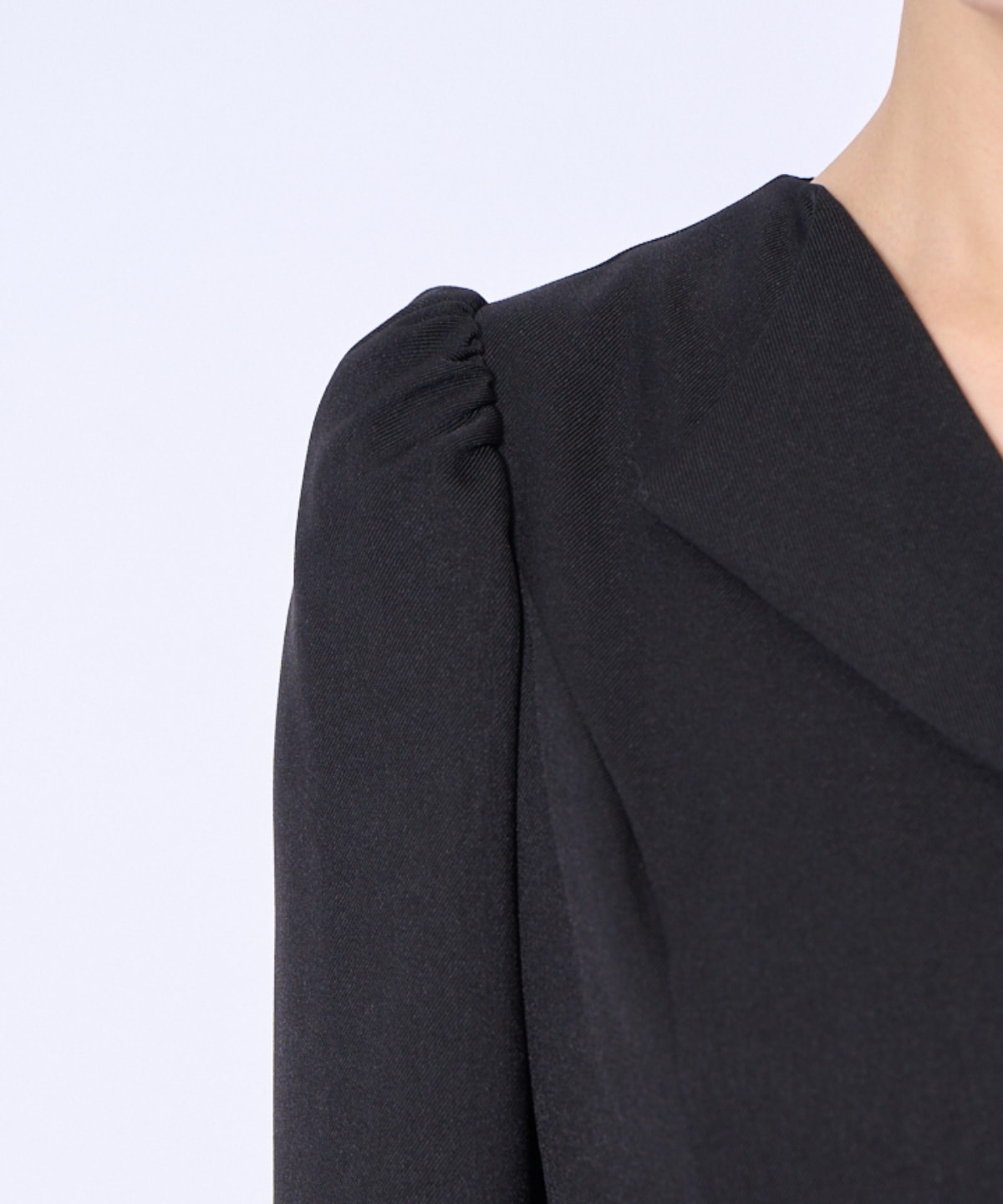 プリーツレイヤードワンピース