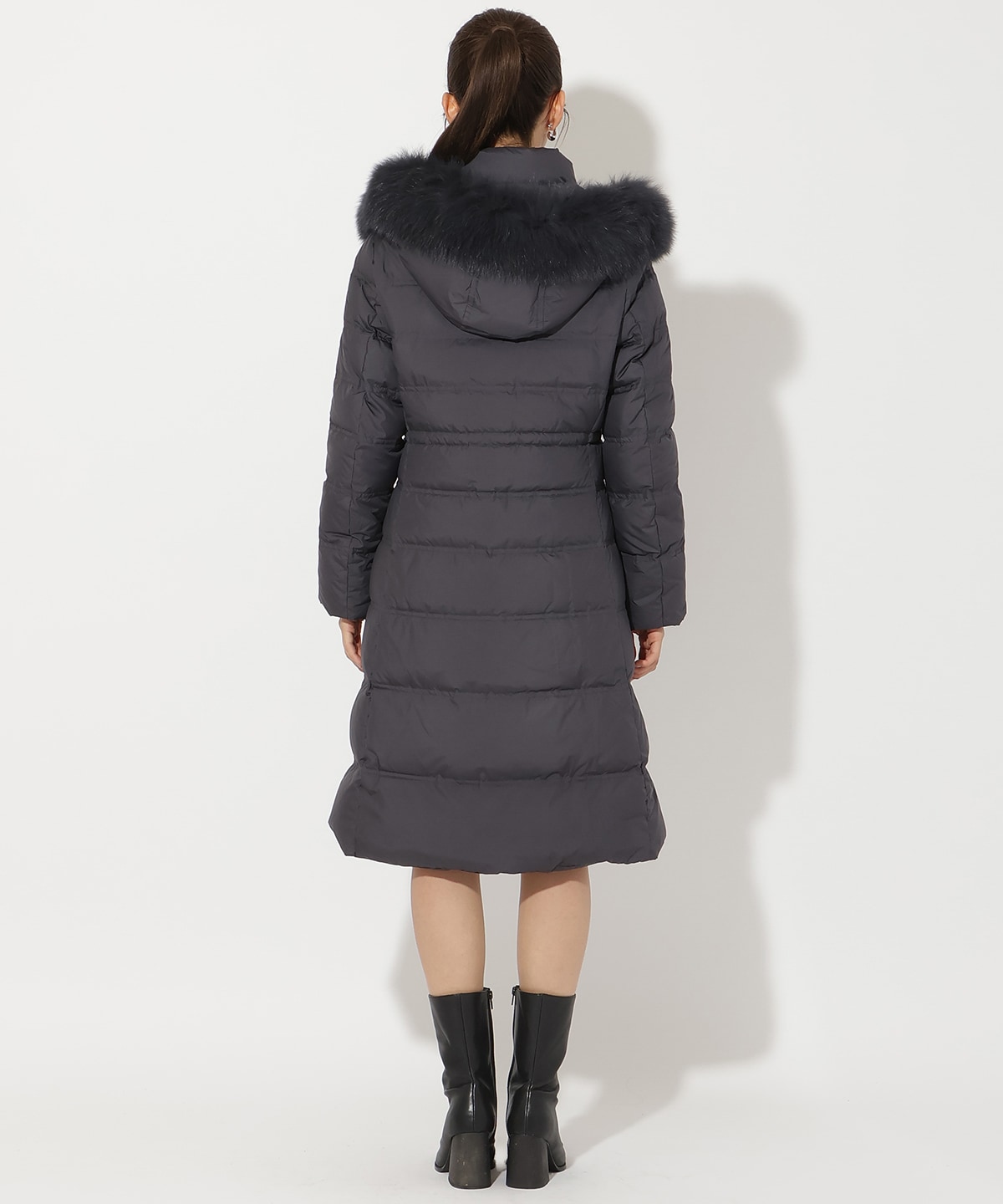 FOXファー付きプレミアムミドルロングダウン