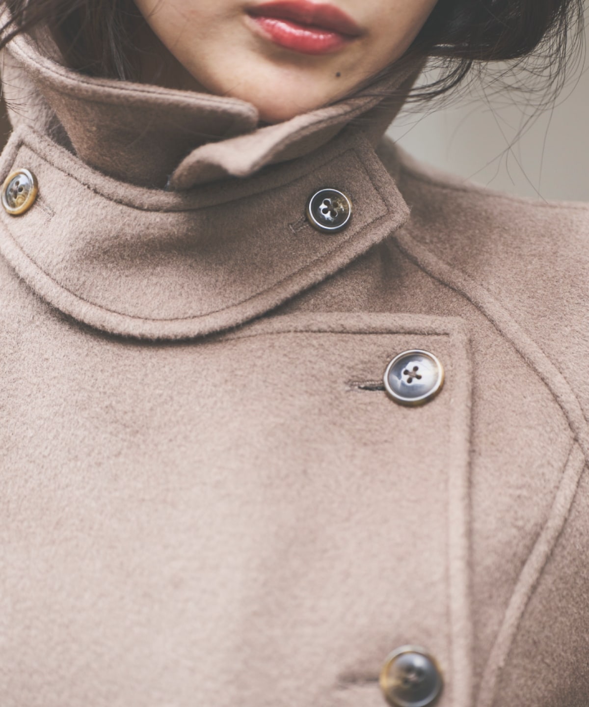 ウールビーバーロングコート