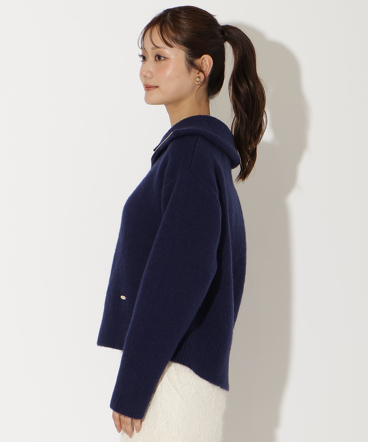 ZIPビッグカラープルオーバー