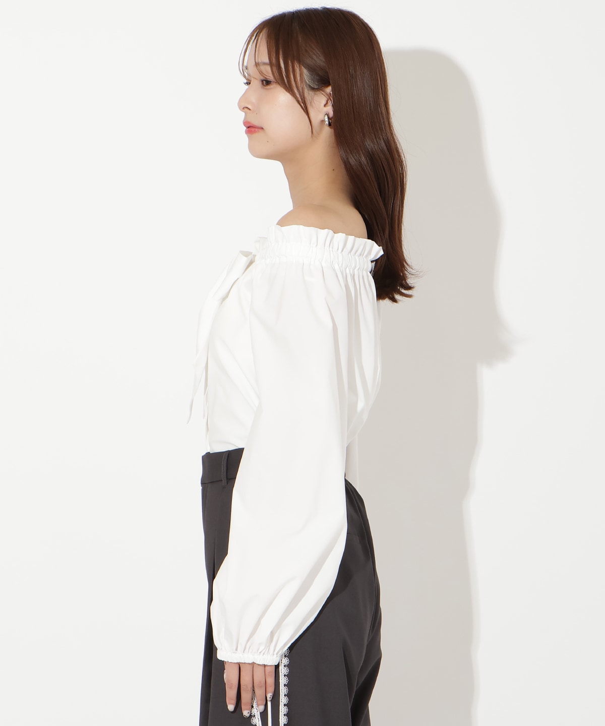 【先行予約受付中】ドロストボウタイ2WAYブラウス